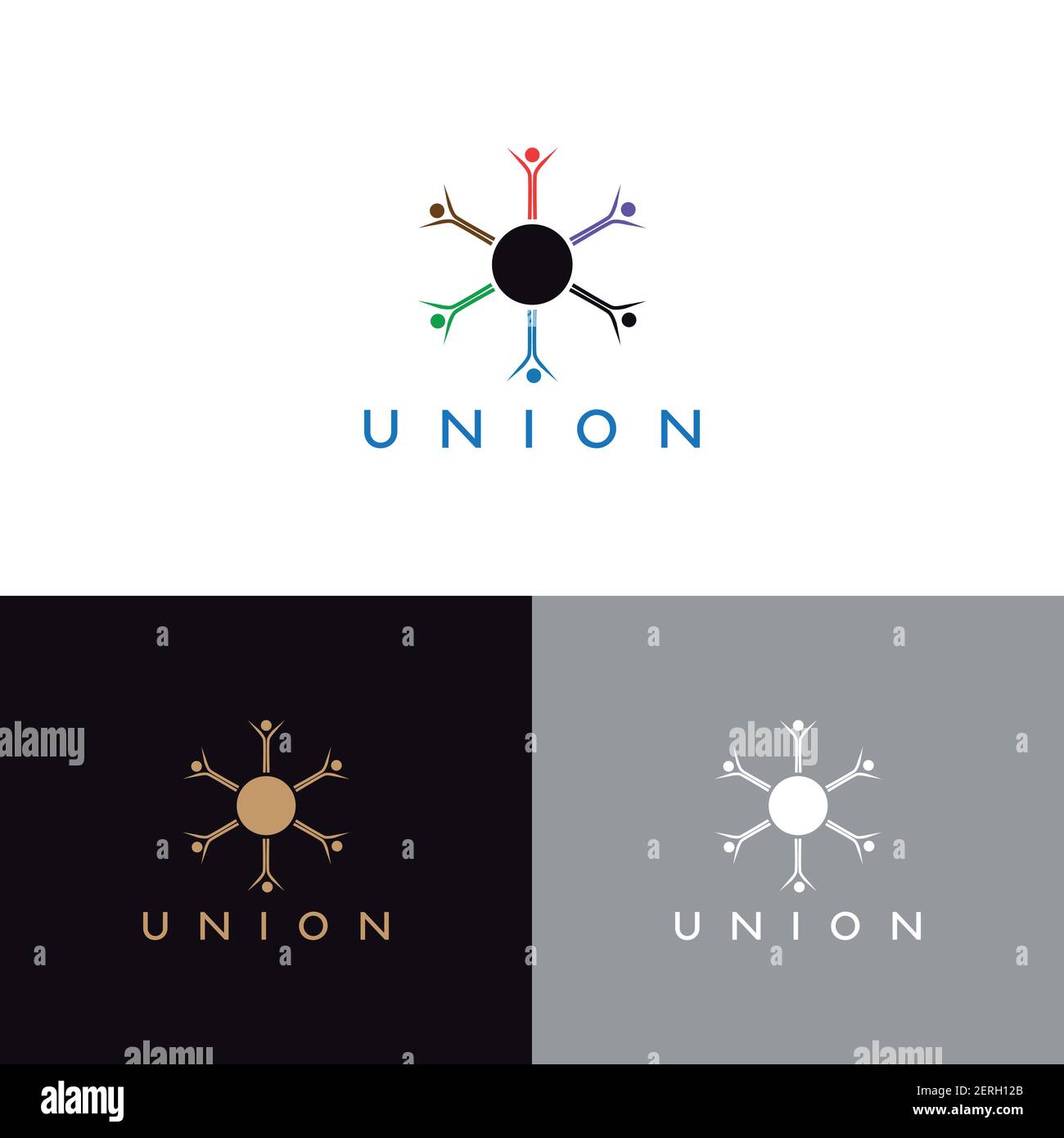 Union icon for apps or websites Stock Vector