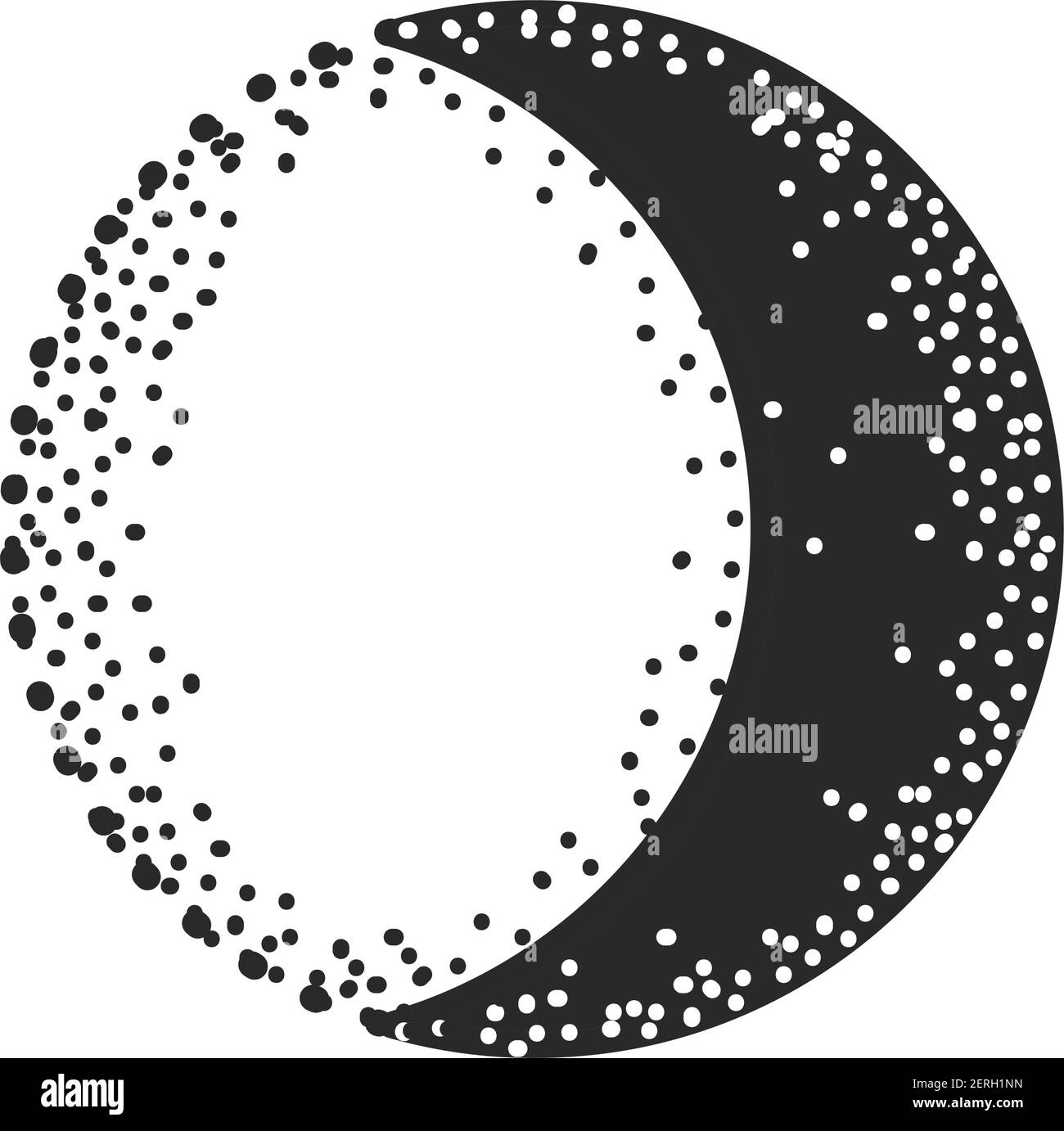 moon waxing crescent astrology isolated Stock Vector Image & Art Alamy