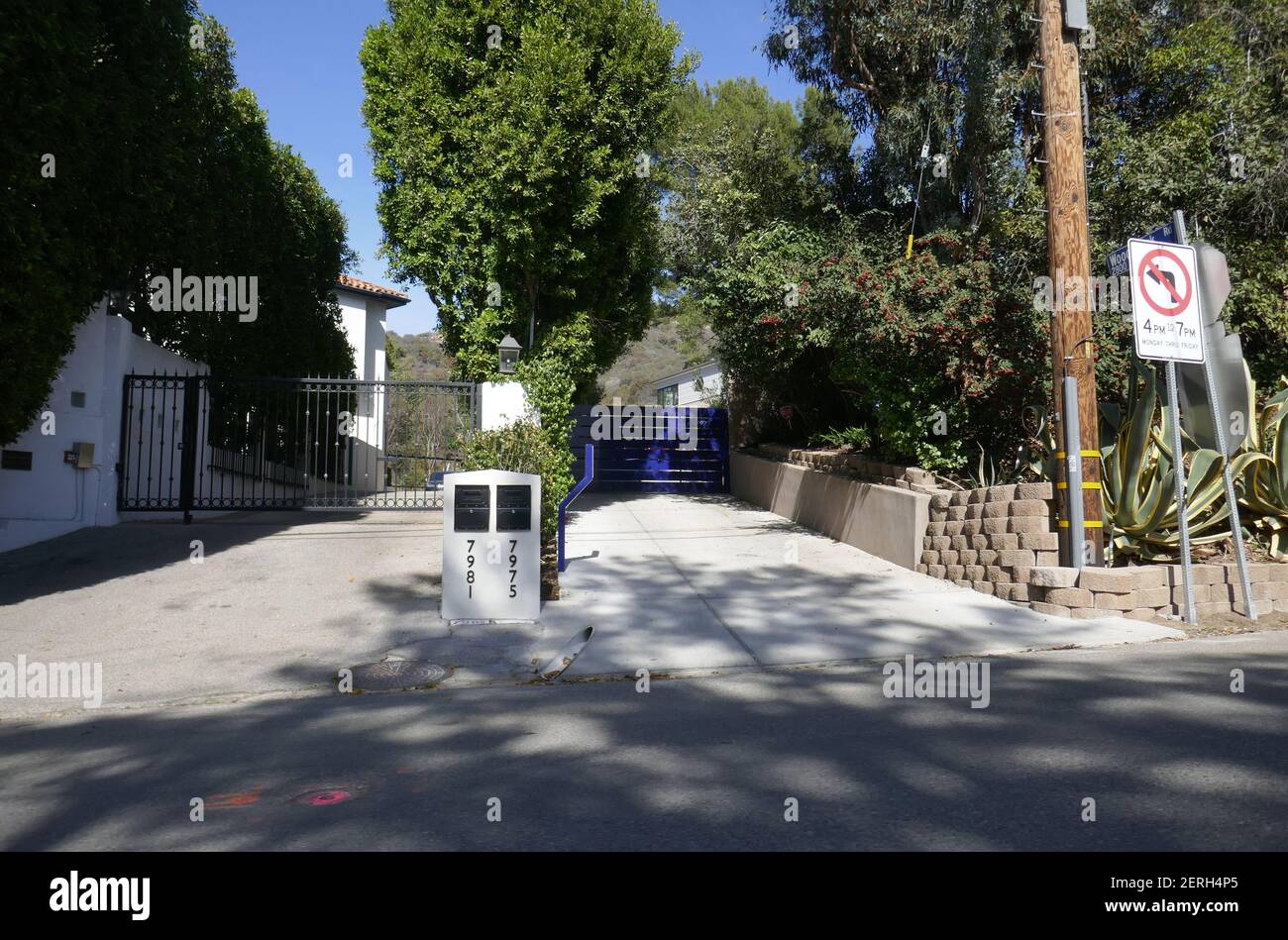 Los Angeles, California, USA 28th February 2021 A general view of atmosphere of actress Rita Hayworth and actor/director Orson Welles former home/house on February 28, 2021 in Los Angeles, California, USA. Photo by Barry King/Alamy Stock Photo Stock Photo