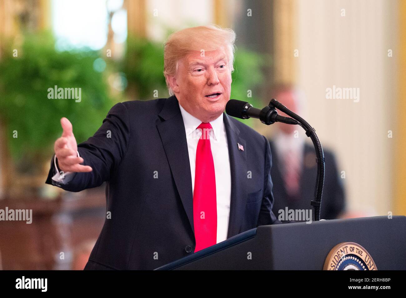 Medal of Honor Ceremony with President Donald Trump presenting the ...