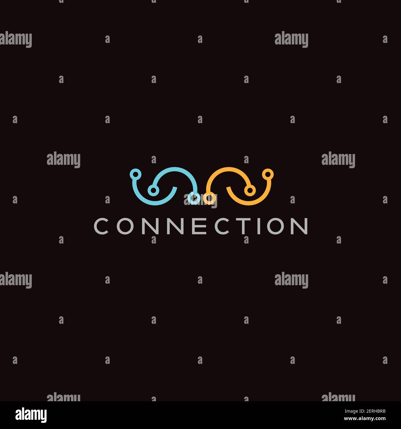 Technology circuit icon for apps or websites Stock Vector