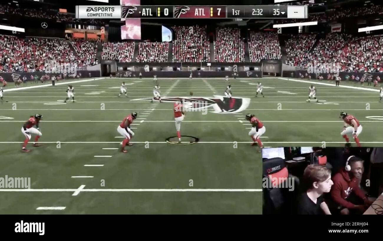 Aug 26 18 Jacksonville Fl Usa Screen Grab From The Glhf Twitch Channel Of A Live Stream Feed During The Ea Madden Southeastern Qualifiers Playoffs Video Game Tournament Four People Were Reportedly