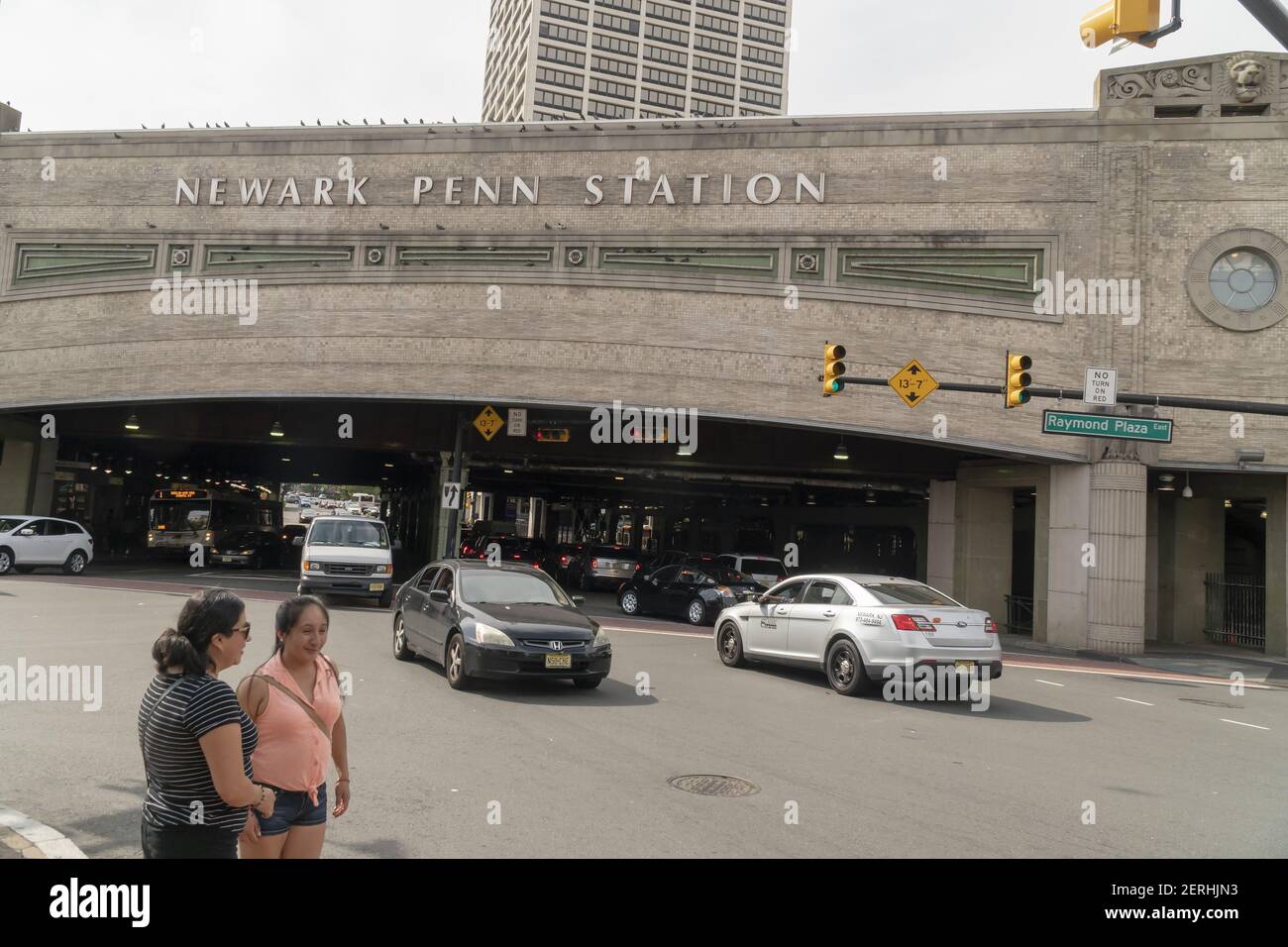 Newark Penn Station in Newark, NJ on Saturday, August 25, 2018. (Photo by  Richard B. Levine Stock Photo - Alamy