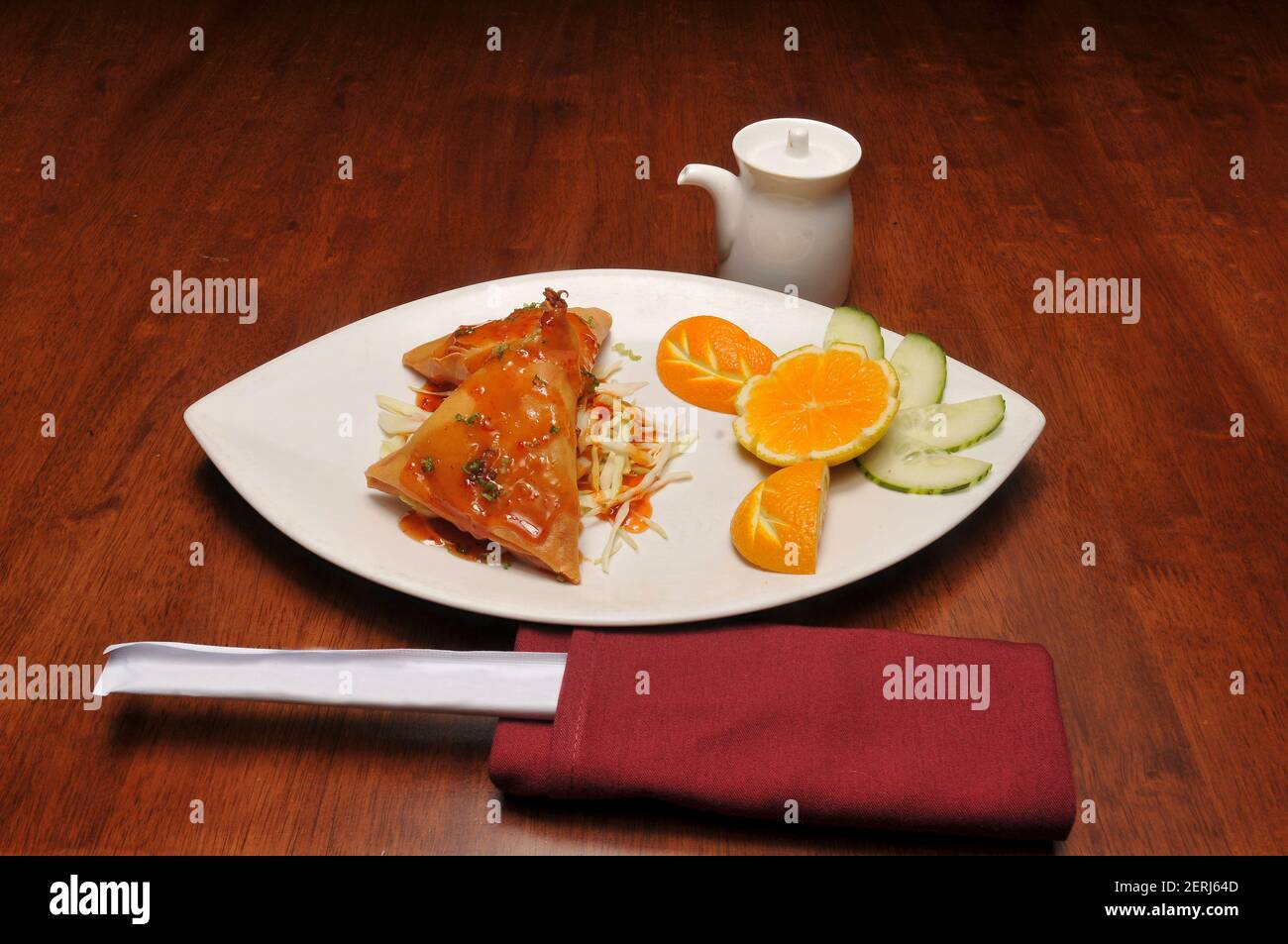 Authentic traditional japanese cuisine dish known as stuffed shrimp