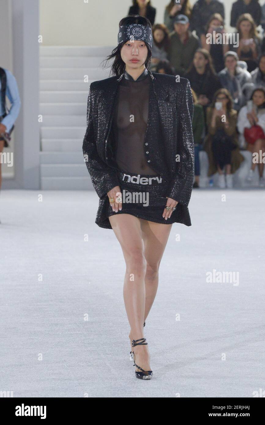 Heejung Park walks on the runway during the Louis Vuitton Fashion Show  during Paris Fashion Week Spring Summer 2019 held in Paris, France on  October 2, 2018. (Photo by Jonas Gustavsson/Sipa USA