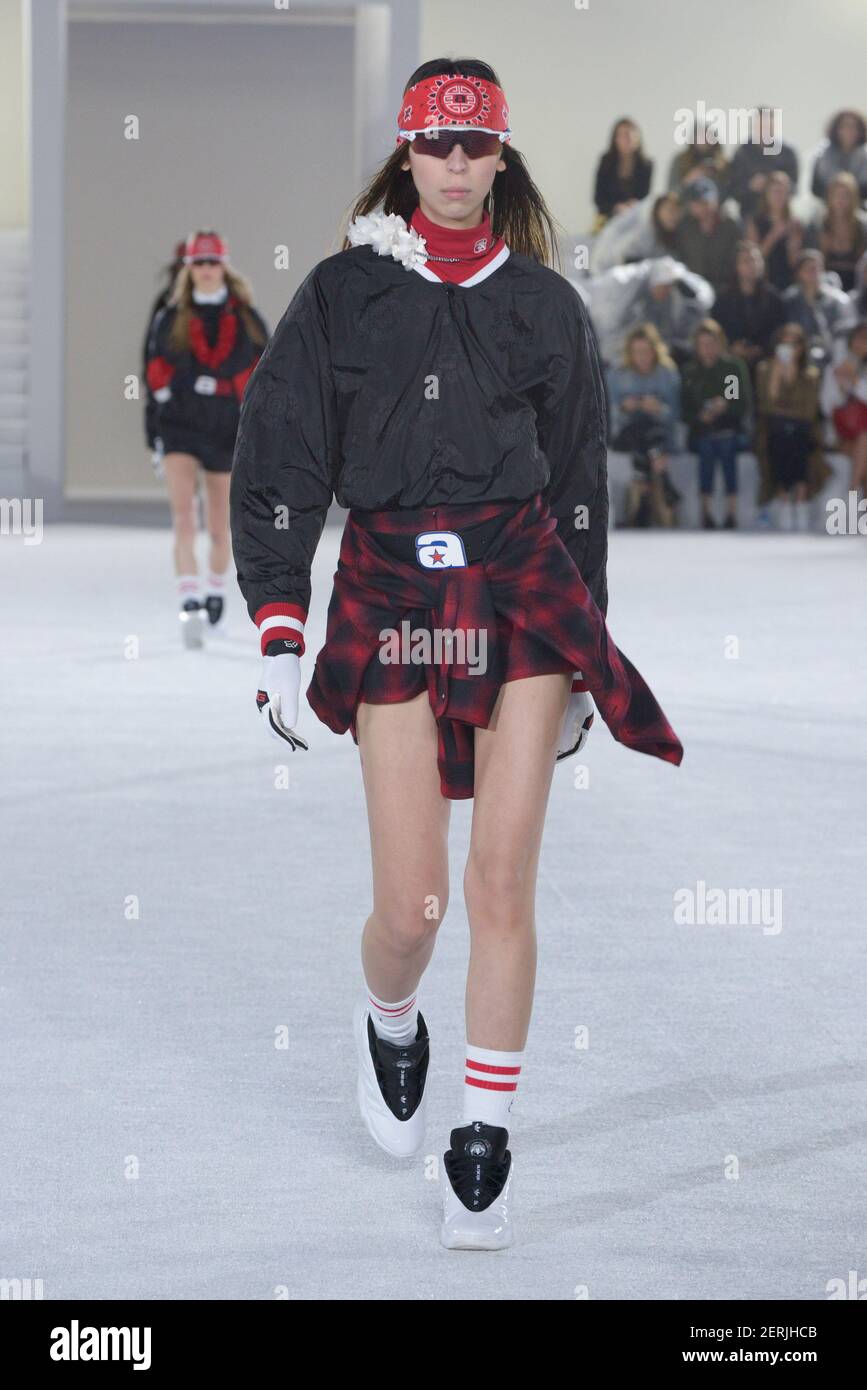 Model Issa Lish Walks On The Runway During The Alexander Wang Fashion Show During Spring Summer 19 Collection 1 Held In New York Ny On June 3 18 Photo By Jonas Gustavsson Sipa Usa