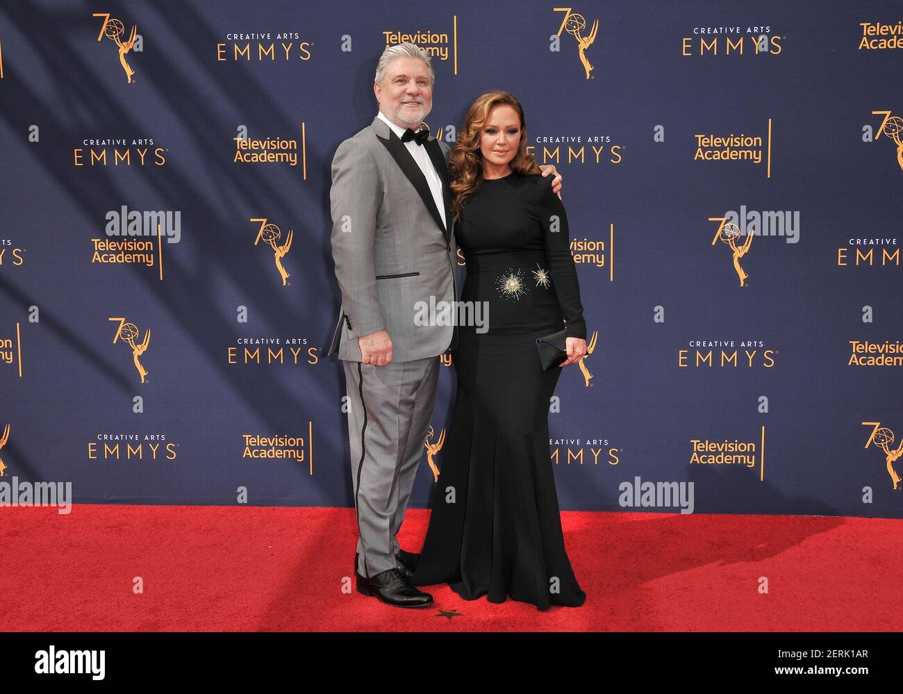 Mike Rinder and Leah Remini at the 2018 Creative Arts Emmy Awards - Day ...