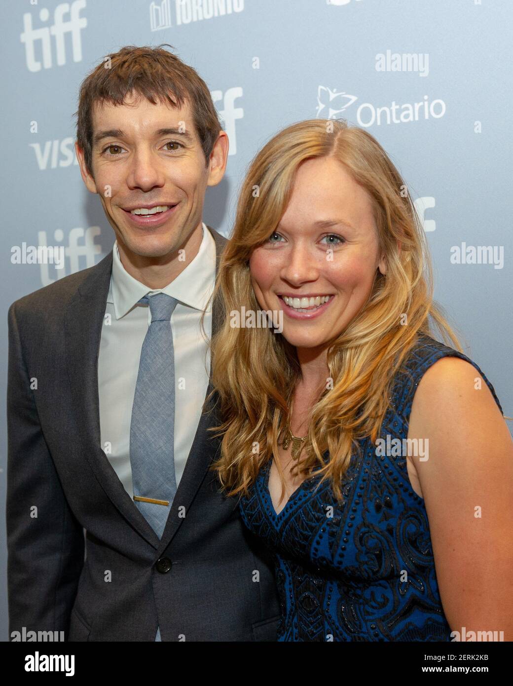 TORONTO SEPTEMBER 9 Alex Honnold and Sanni McCandless attend the 2018 Toronto International Film Festival Premiere of National Geographic Documentary Films Free Solo on September 9 2018 in Toronto Can...