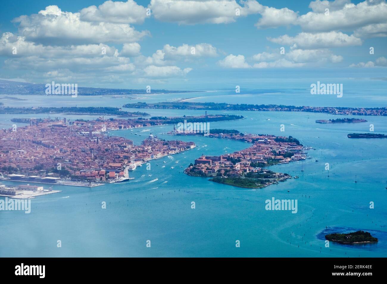 Aerial view of Venice Italy Stock Photo
