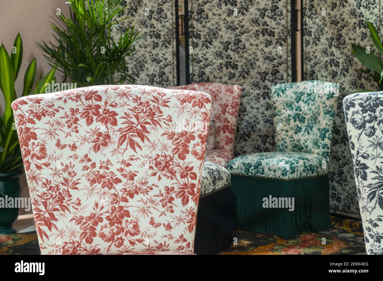 Selfie furniture at a branding event for the fragrance Gucci Bloom Nettare  di Fiori attracts visitors at the Oculus at the World Trade Center on  Sunday, September 9, 2018. Coty, the licensee