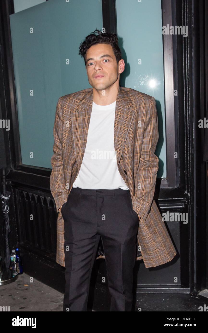 Actor Rami Malek attends the Calvin Klein Collection during New York  Fashion Week on September 11, 2018 in New York, NY. (Photo by Joe Russo /  Sipa USA Stock Photo - Alamy