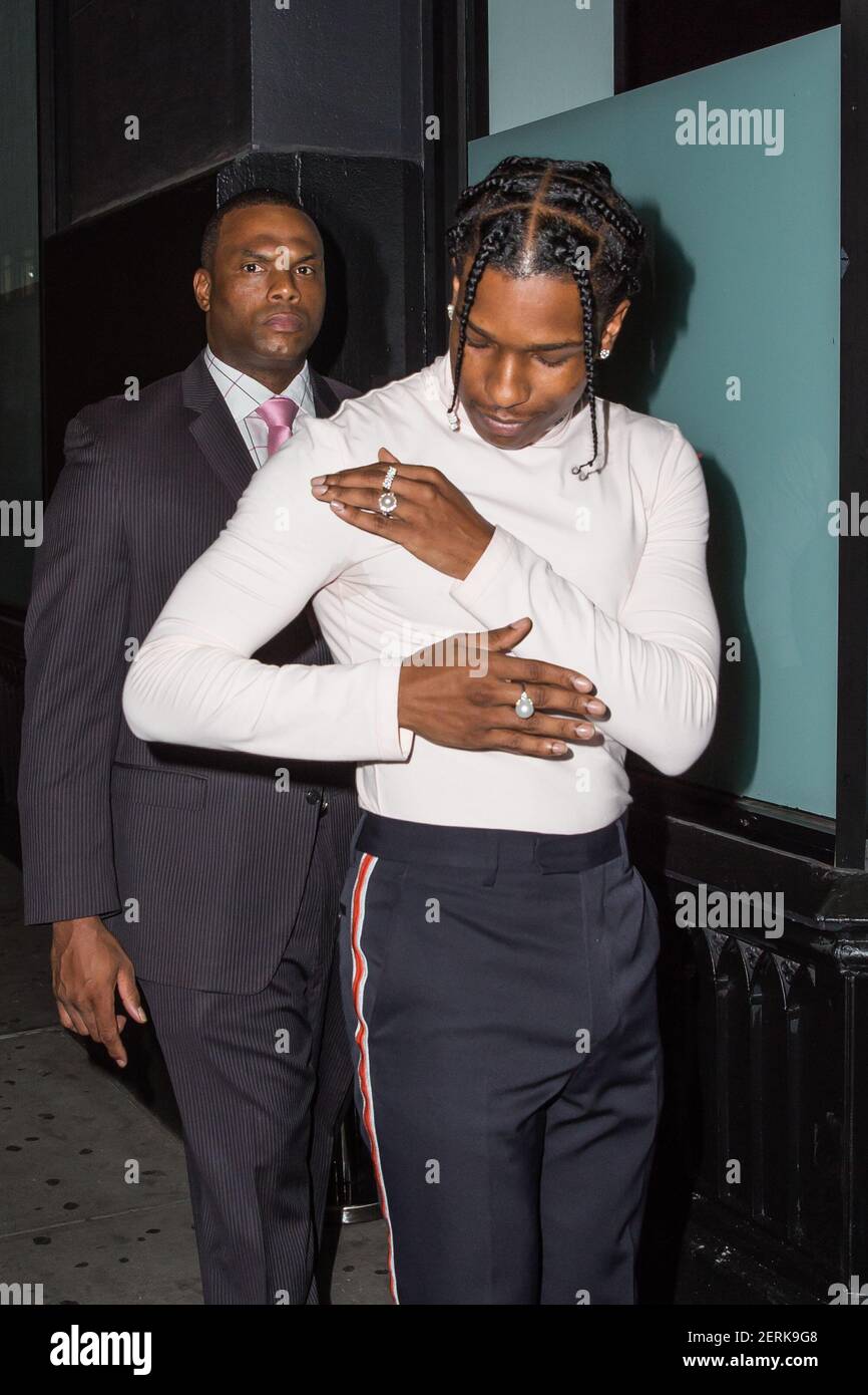 Rapper ASAP Rocky attends the Calvin Klein Collection during New York  Fashion Week on September 11, 2018 in New York, NY. (Photo by Joe Russo /  Sipa USA Stock Photo - Alamy