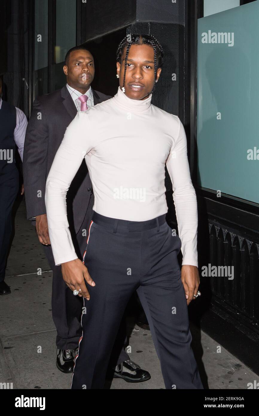 Rapper ASAP Rocky attends the Calvin Klein Collection during New York  Fashion Week on September 11, 2018 in New York, NY. (Photo by Joe Russo /  Sipa USA Stock Photo - Alamy