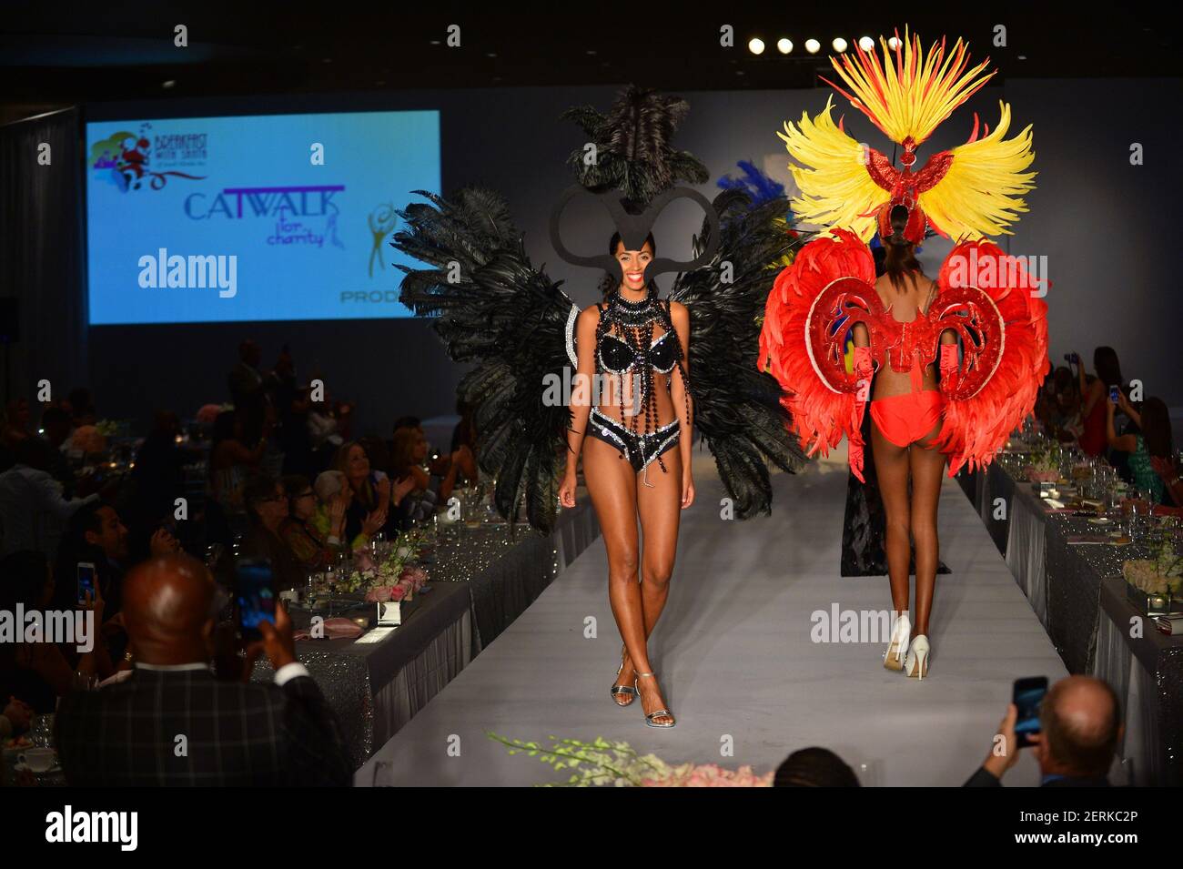 MIAMI BEACH, FL SEPTEMBER 09 A Models walk the runway at the 5th