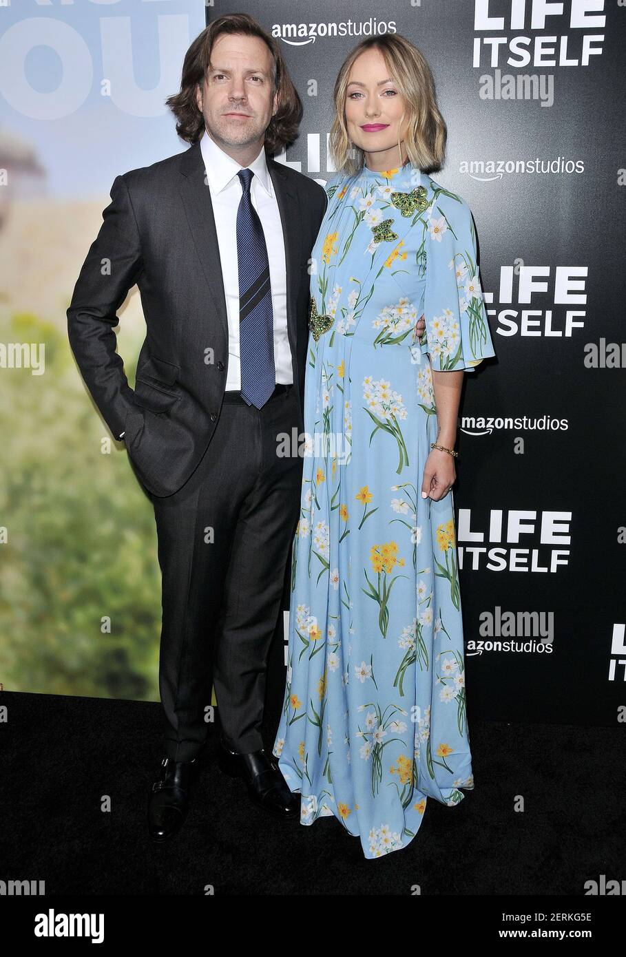(LR) Jason Sudeikis and Olivia Wilde arrives at Amazon Studios' "Life