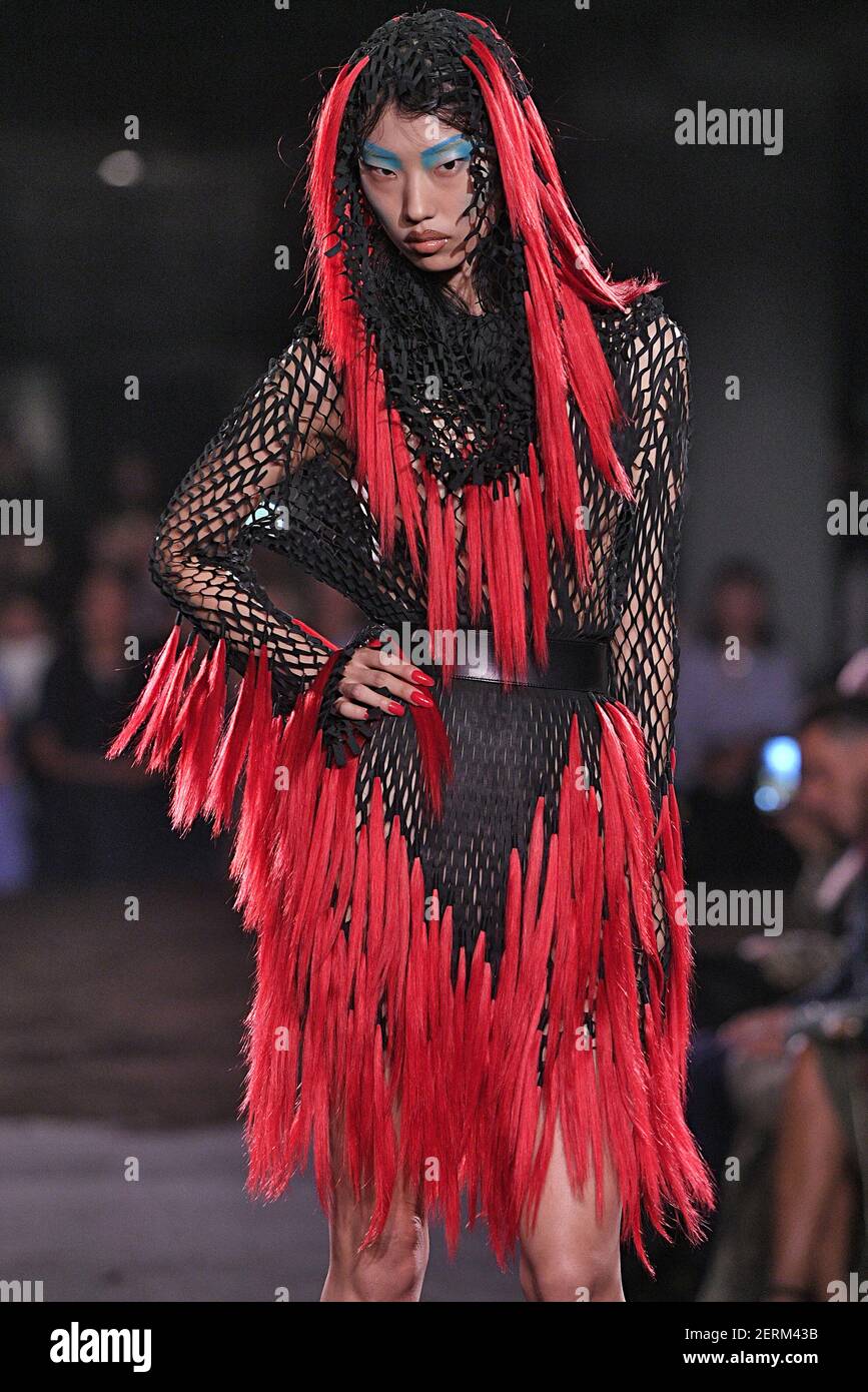 Model Signe Veiteberg walks on the runway during the Louis Vuitton Fashion  Show during Paris Fashion Week Womenswear Fall Winter 2018-2019 held in  Paris, France on March 6, 2018. (Photo by Jonas