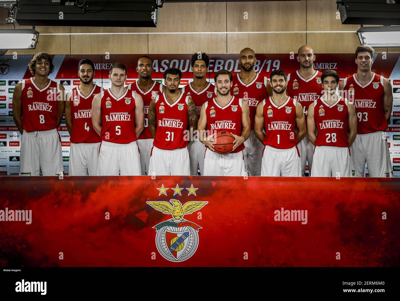 Lisbon, 09/17/2018 - Press conference presentation of the basketball team  of Sport Lisboa e Benfica, this afternoon at the EstÃ¡dio da Luz in Lisbon.  (Pedro Rocha / Global Images/Sipa USA Stock Photo -