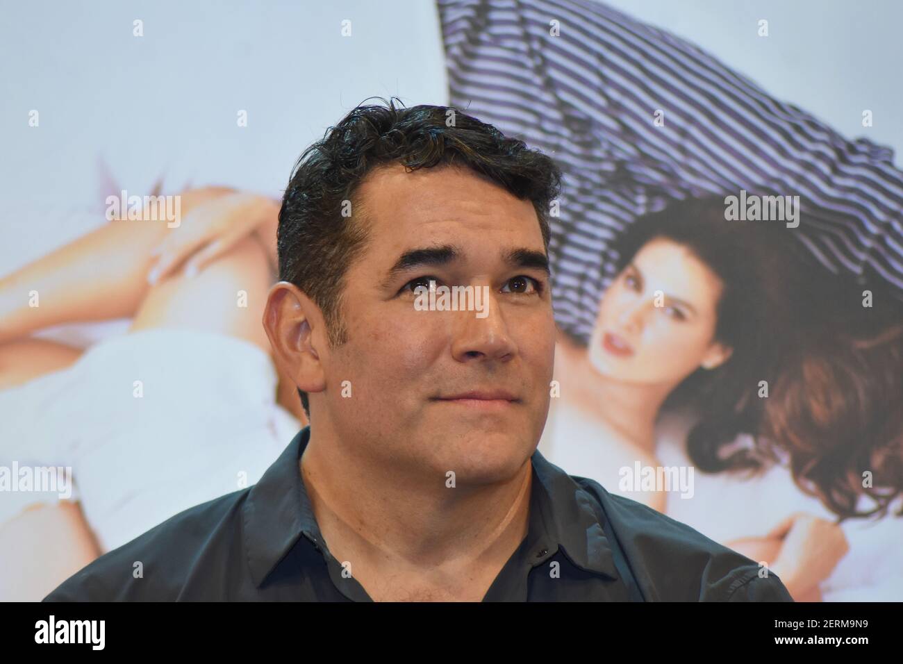 Actor Eduardo Santamarina during a press conference to promote 'La