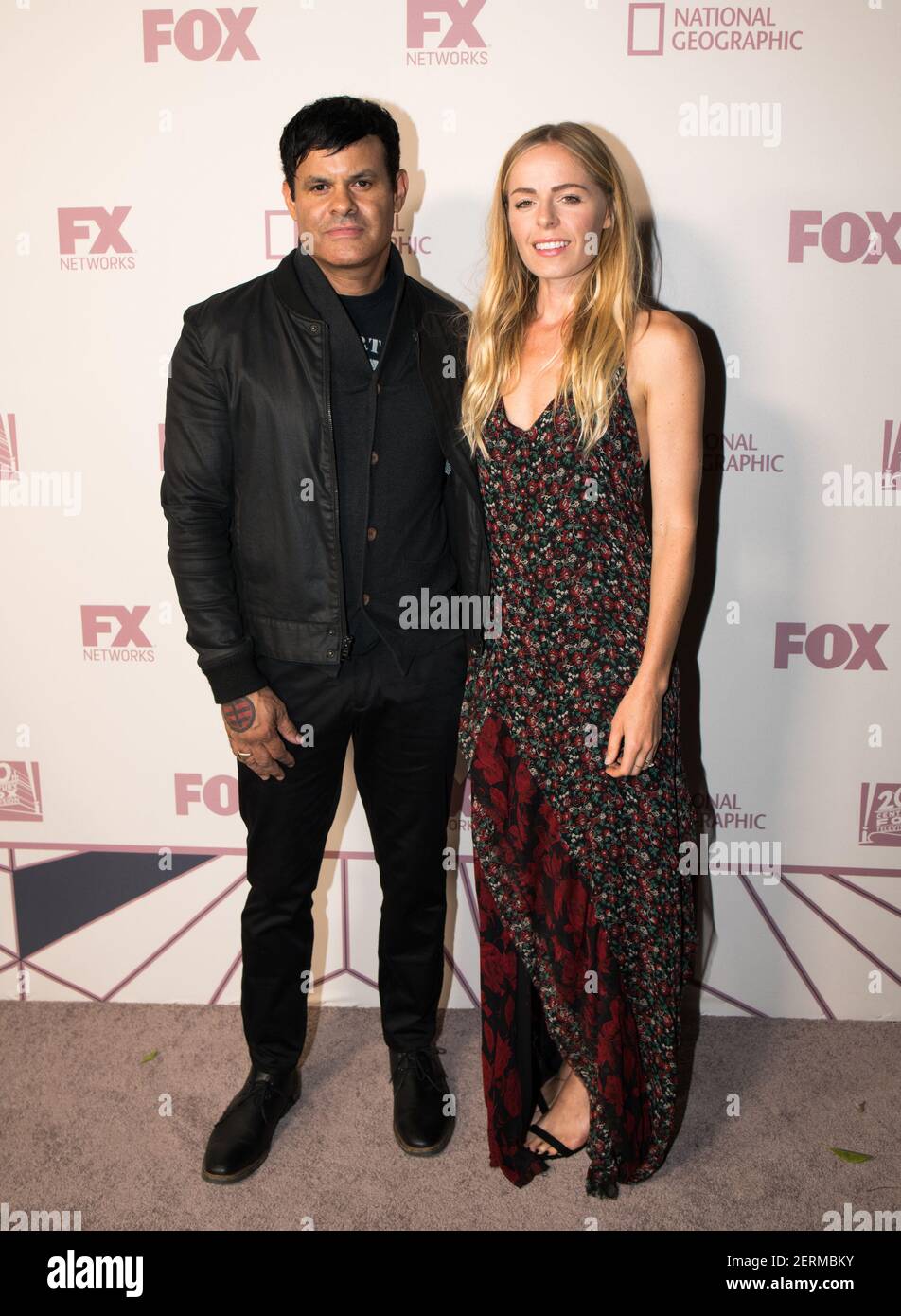Elgin James and Elizabeth James arrive at the 2018 FOX, FX, National