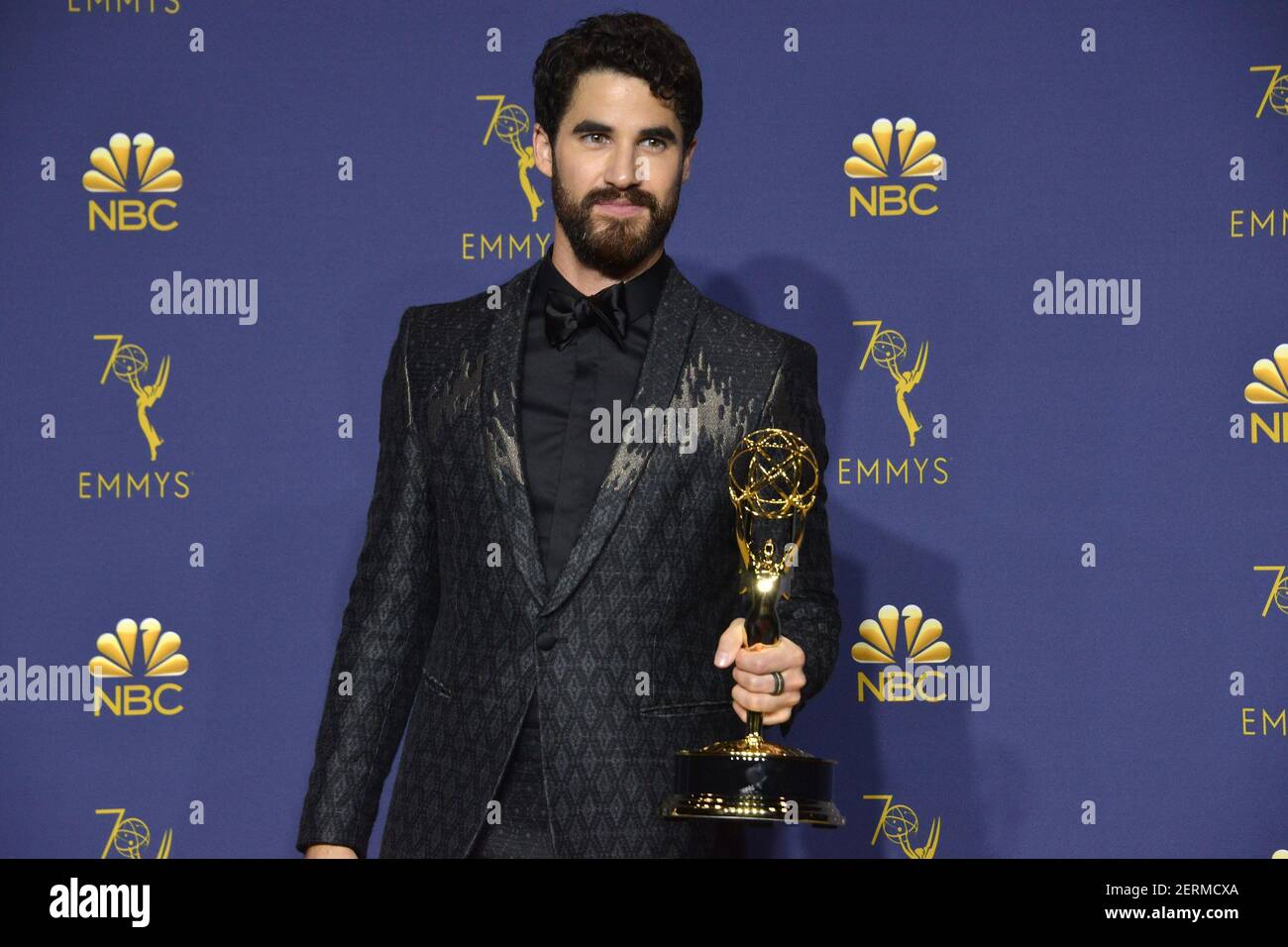 Darren Criss, winner of the award for outstanding lead actor in a