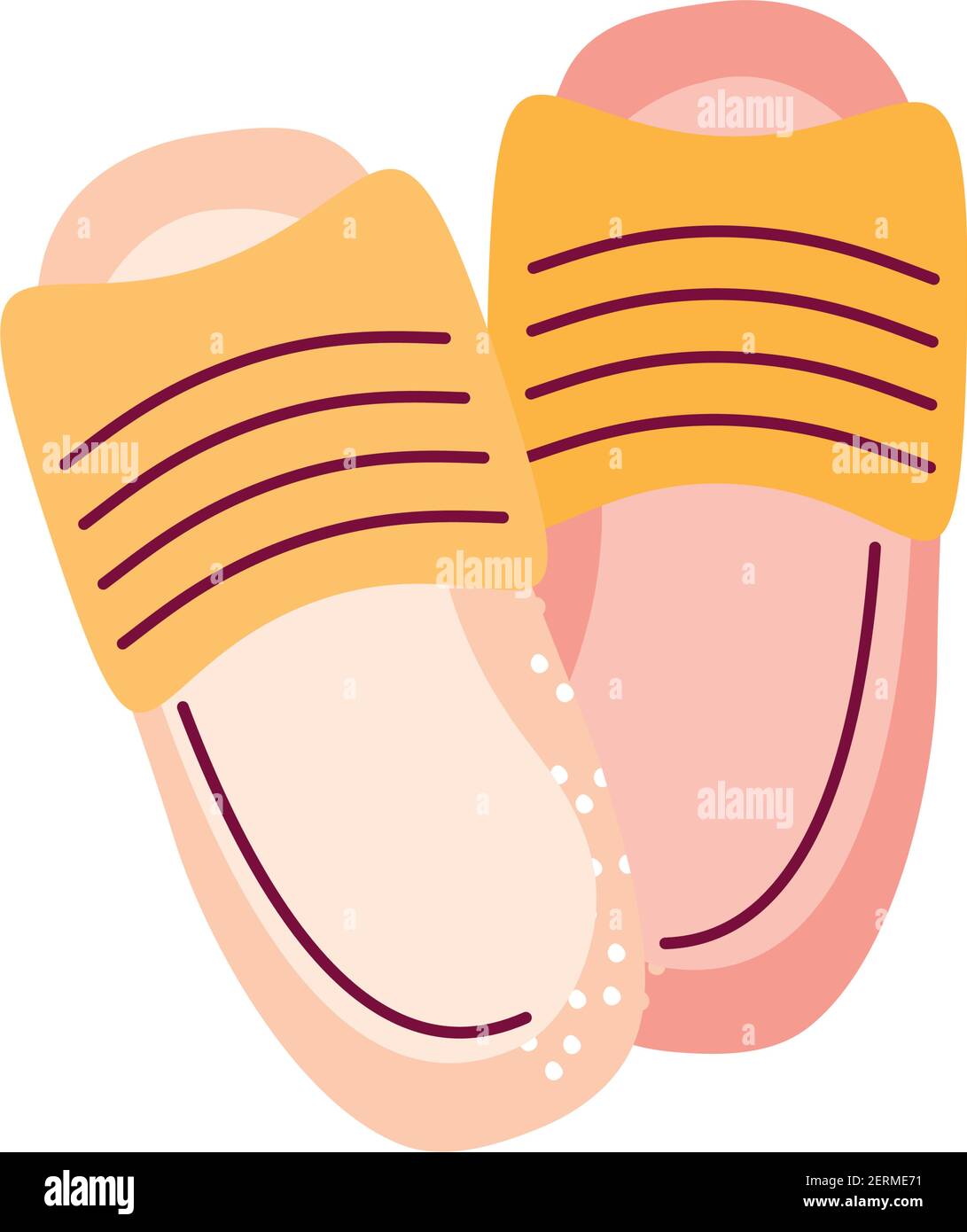 flip flops accessory fashion cartoon Stock Vector Image & Art - Alamy