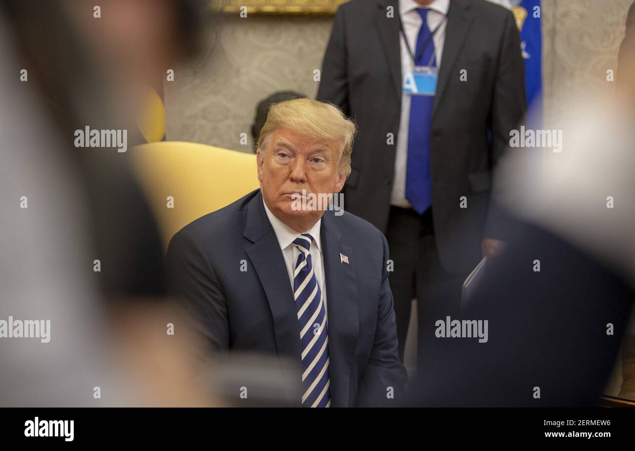 President of Poland Andrzej Duda and U.S. President Donald Trump meet ...