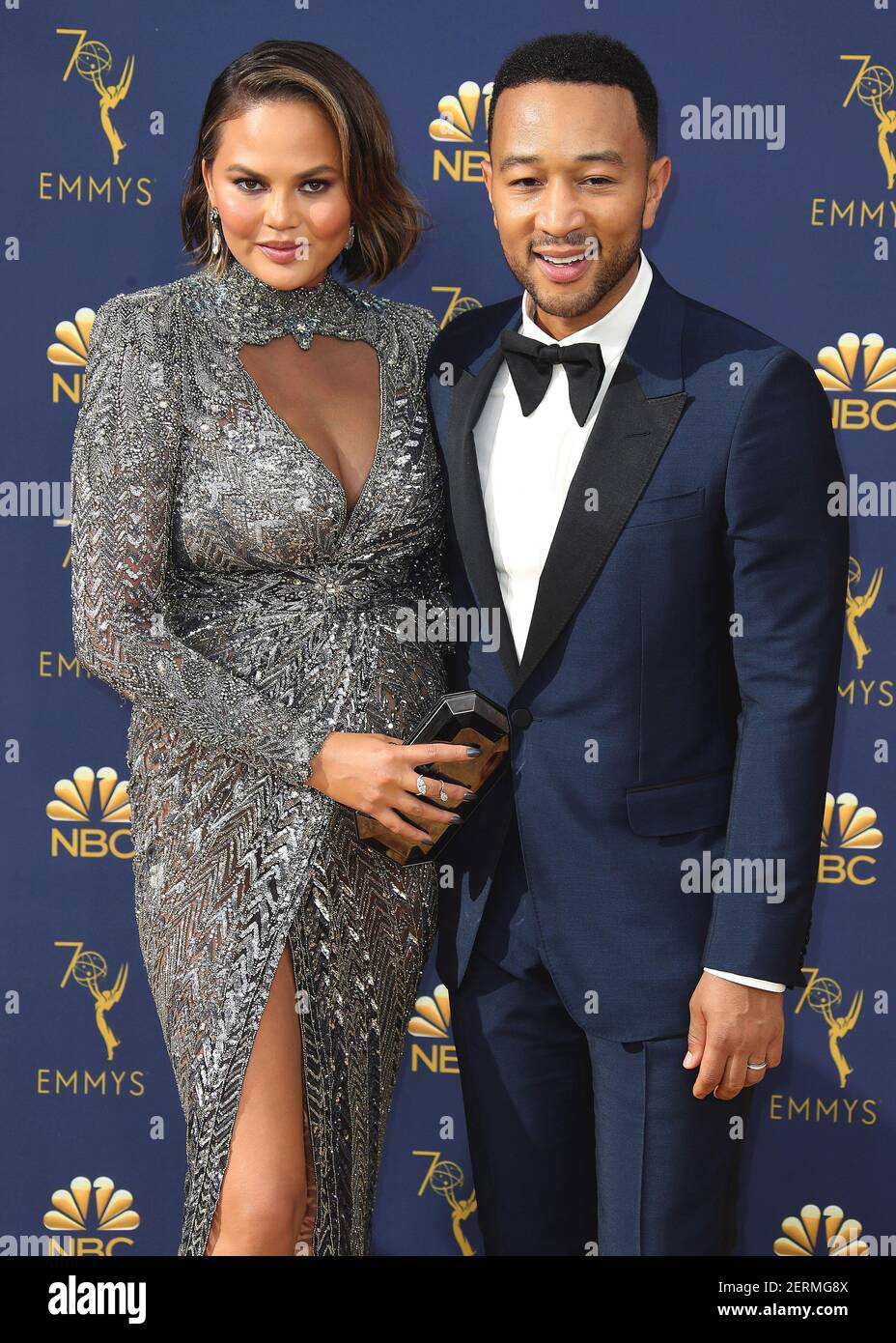 LOS ANGELES SEPTEMBER 17 Chrissy Teigen and John Legend at the 70th(02)