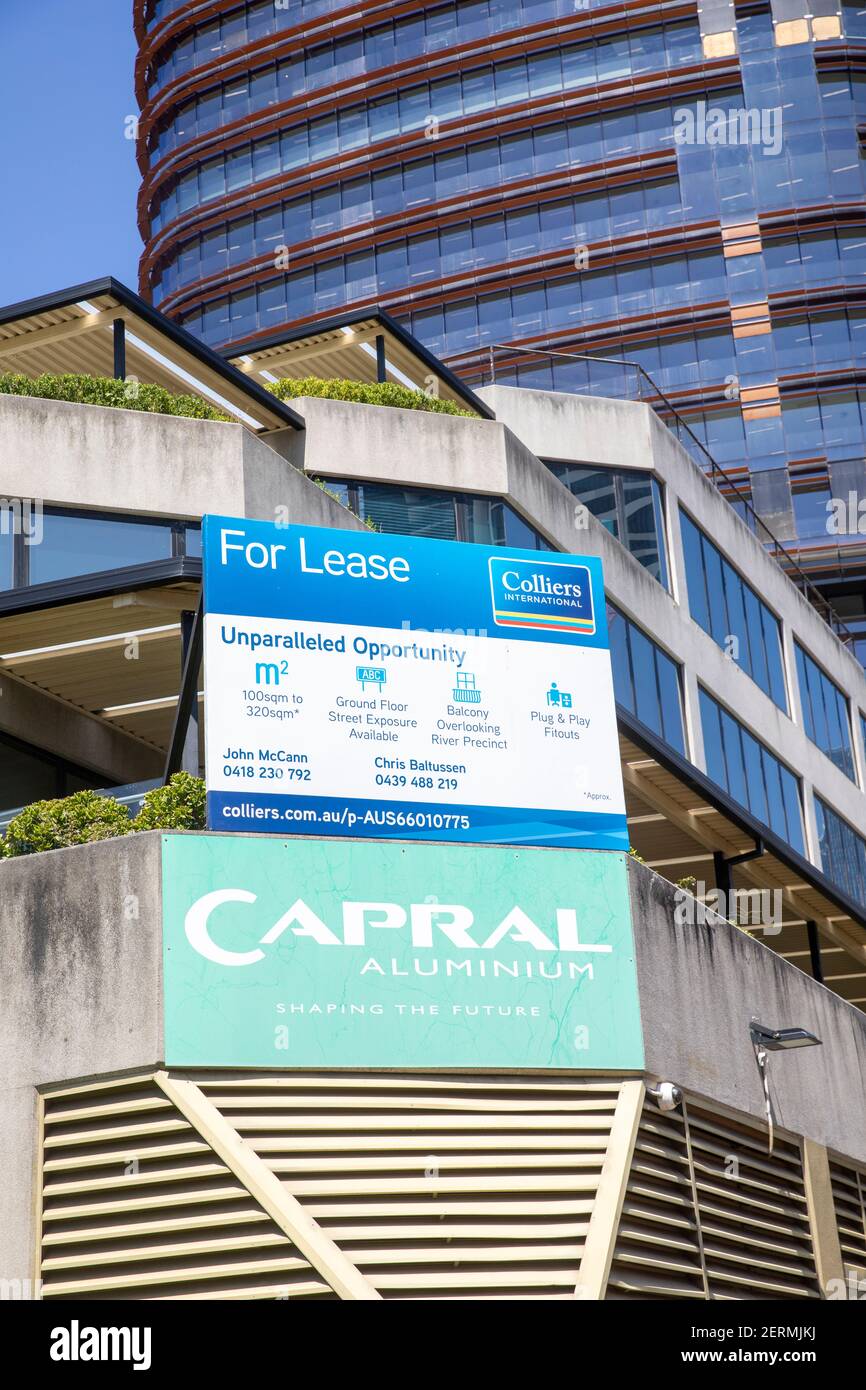 High rise office building in Parramatta city centre with offices for