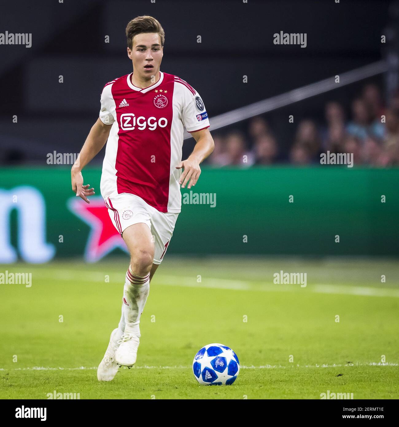 AMSTERDAM, AFC Ajax - AEK Athens FC, football, Champions League, season 2018-2019,  19-09-2018, Stadium Johan Cruijff Arena, Ajax player Carel Eiting (Photo by  Pro Shots/Sipa USA Stock Photo - Alamy