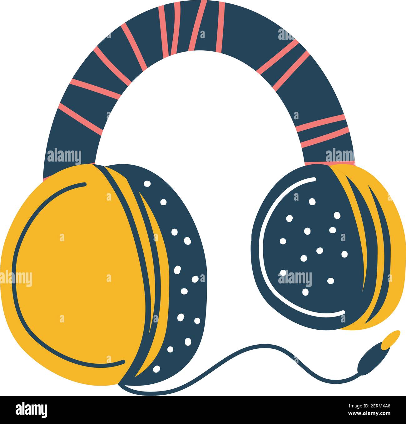 headphone cable sound audio isolated Stock Vector Image & Art Alamy