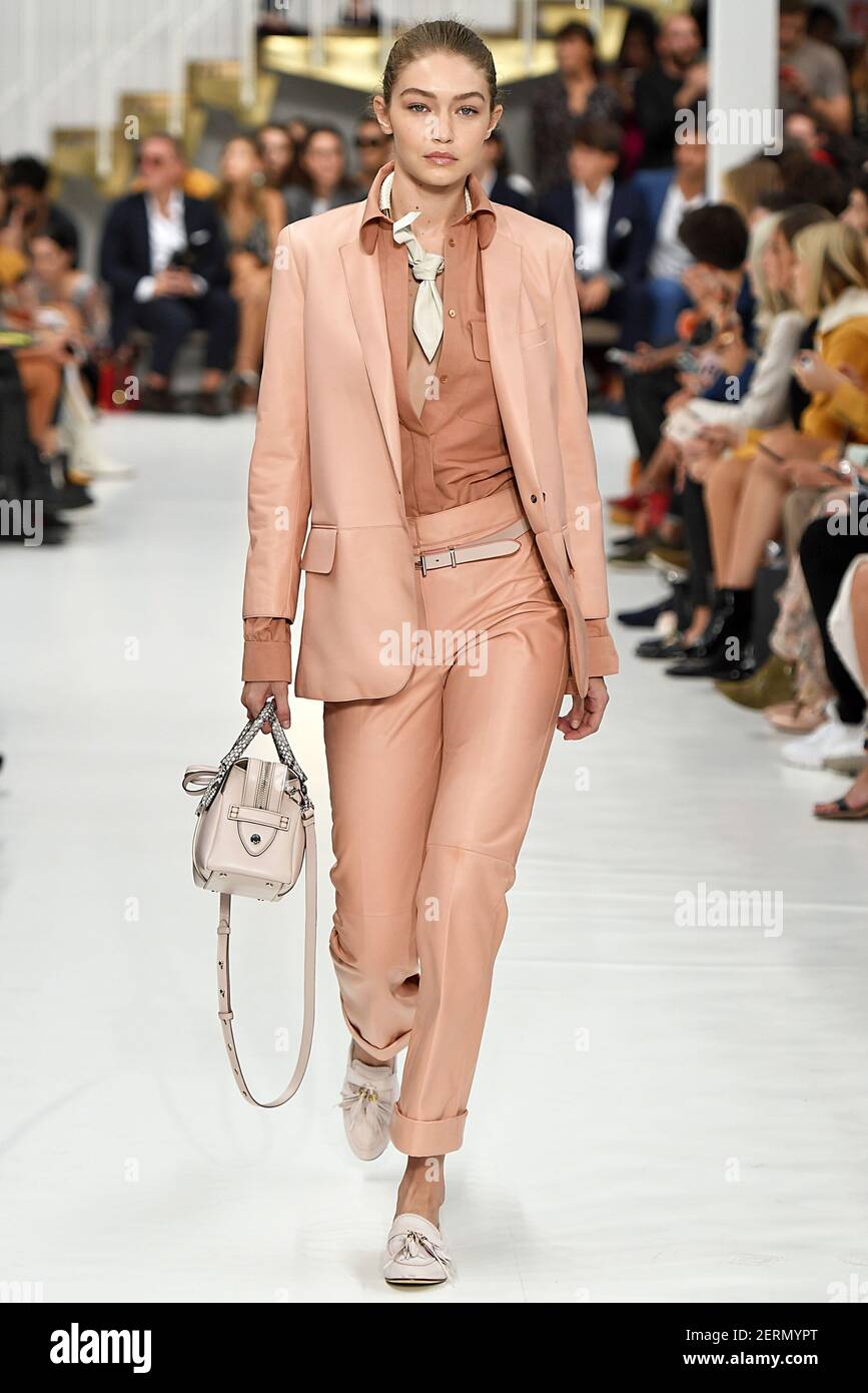 Gigi Hadid Walks On The Runway During The Tods Fashion Show During Milan Fashion Week Spring Summer 19 Held In Milan Italy On September 21 18 Photo By Jonas Gustavsson Sipa Usa Stock