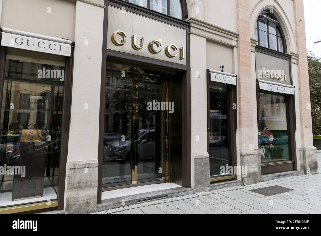 revidere Gylden Vær tilfreds A logo sign outside of a Gucci retail store in Munich, Germany, on  September 2, 2018. (Photo by Kristoffer Tripplaar/Sipa USA Stock Photo -  Alamy