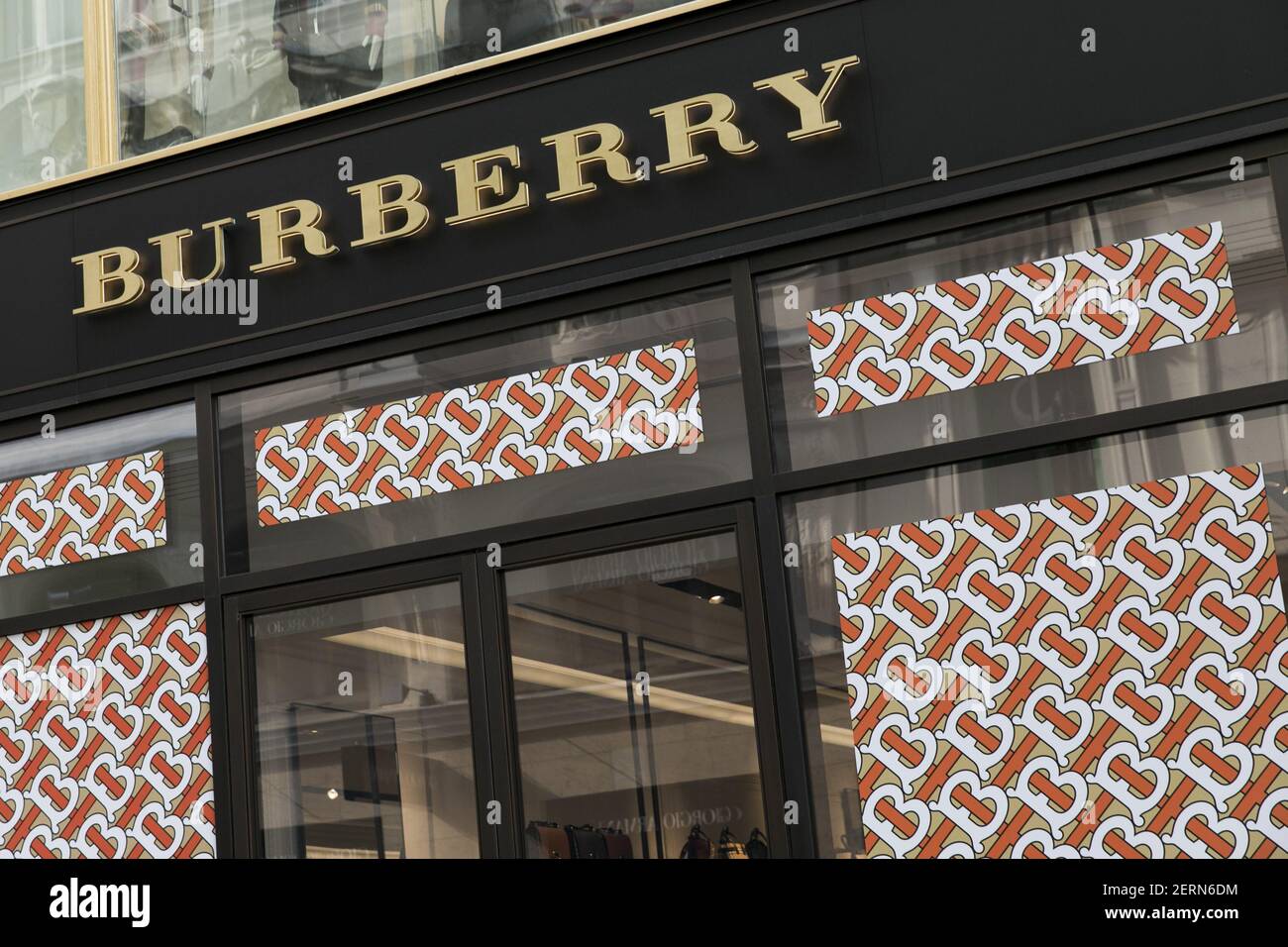 A logo sign outside of a Burberry Group retail store in Vienna, Austria, on  September 4, 2018 Stock Photo - Alamy