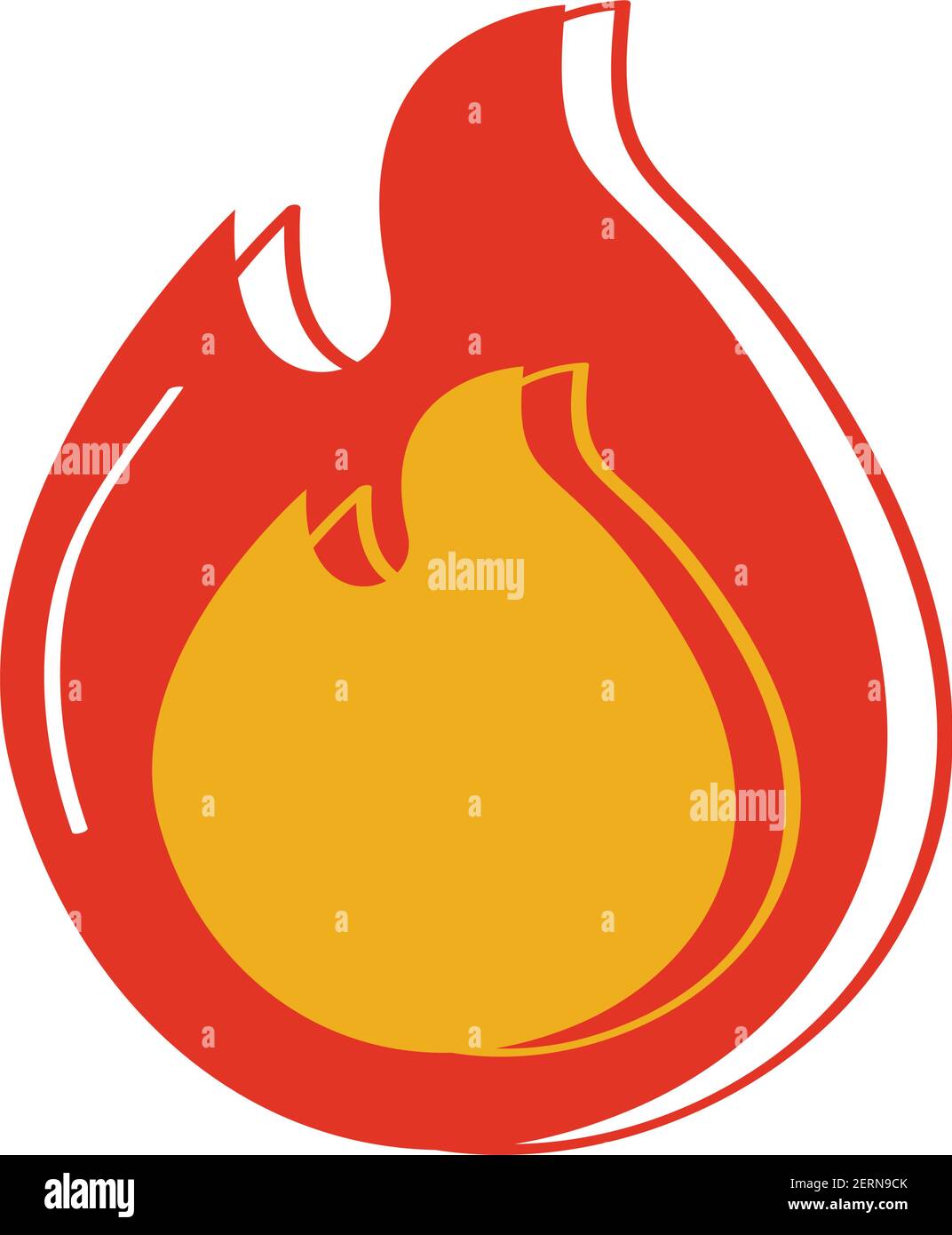 fire flame hot isolated icon Stock Vector Image & Art - Alamy