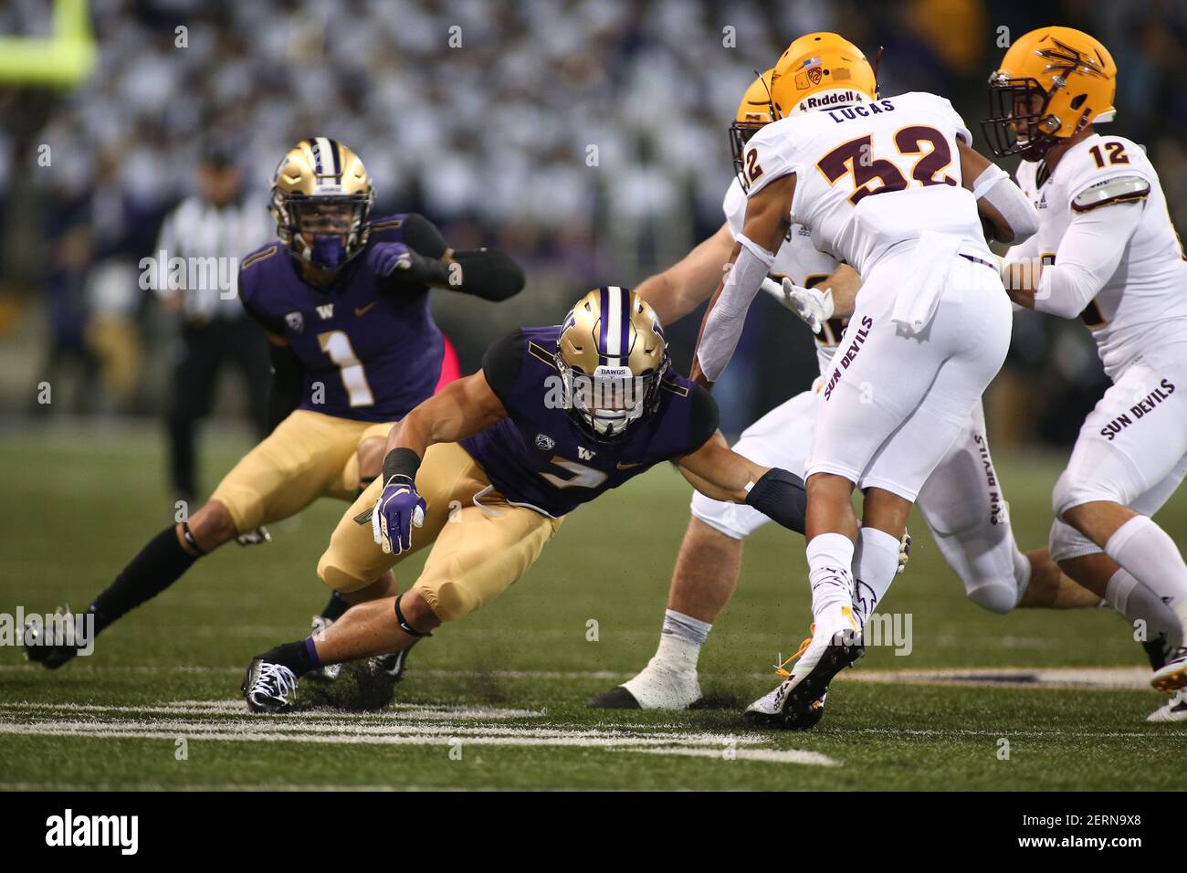 September 22, 2018: Washington Huskies defensive back Taylor Rapp (7 ...