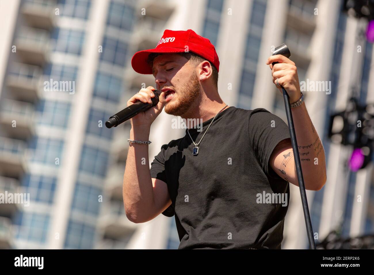 Bazzi (Andrew Bazzi) during iHeartRadio Music Festival Daytime Village