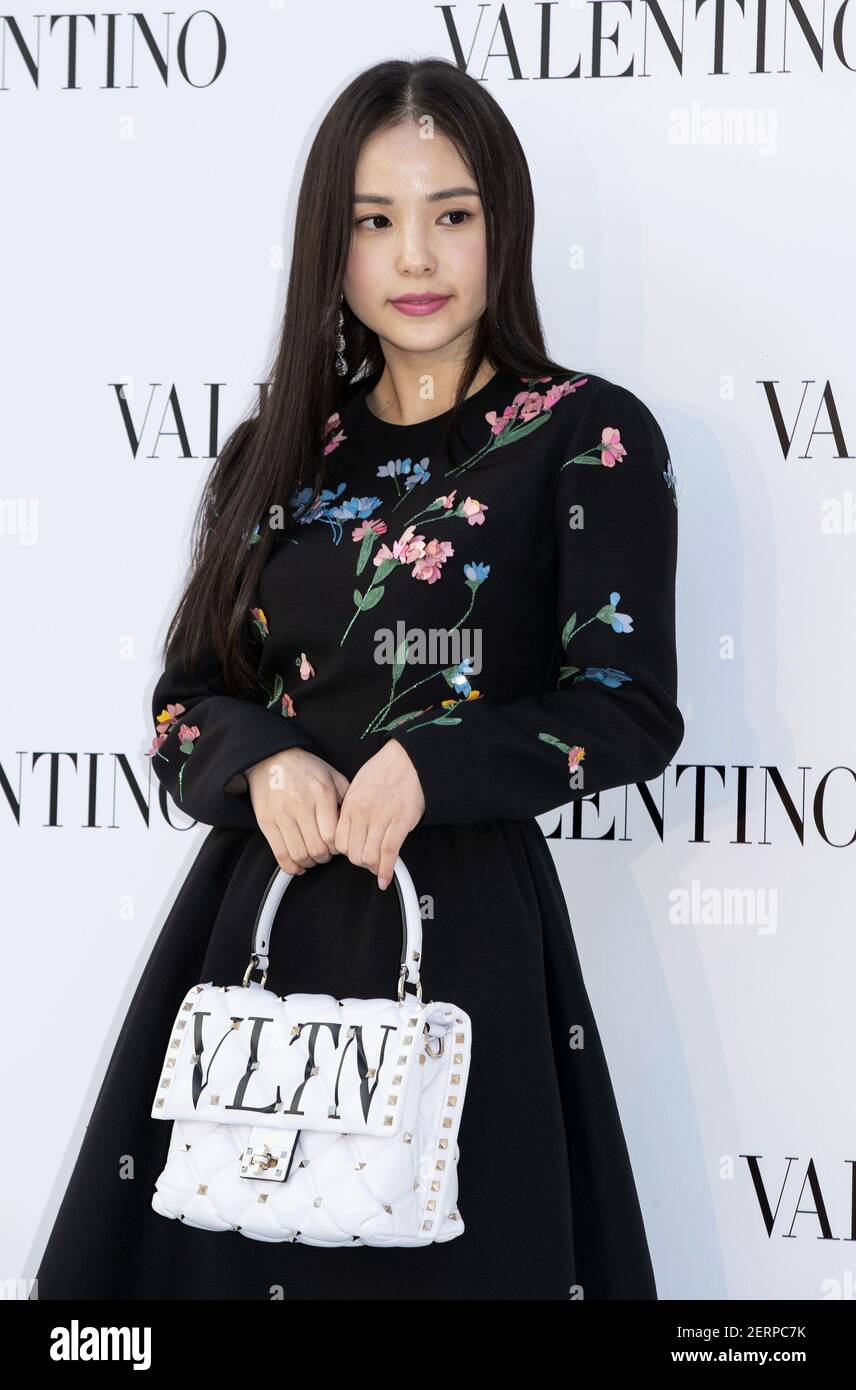 28 September 2018 - Seoul, South Korea : South Korean actress Min Hyo-rin, attends a photo call for the fashion brand Valentino 'Candystud Factory' pop-up store launching photo call at Galleria Department Store in Seoul, South Korea on September 28, 2018. Photo Credit: Lee Young-ho/Sipa USA Stock Photo