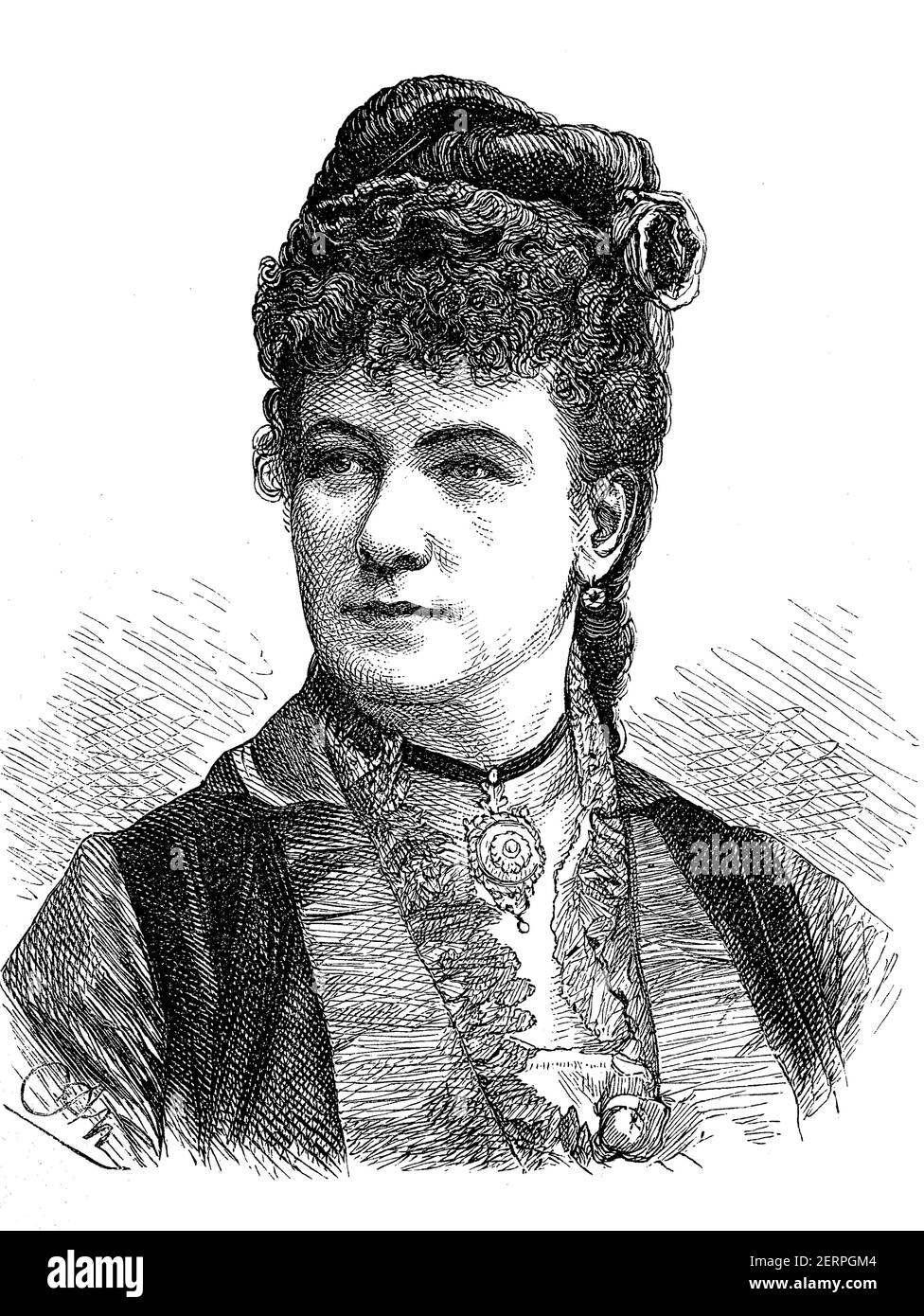 Marie Charlotte Caecilie Geistinger, July 26, 1836- September 29, 1903, was an Austrian actress and opera singer  /  Marie Charlotte Caecilie Geisting Stock Photo