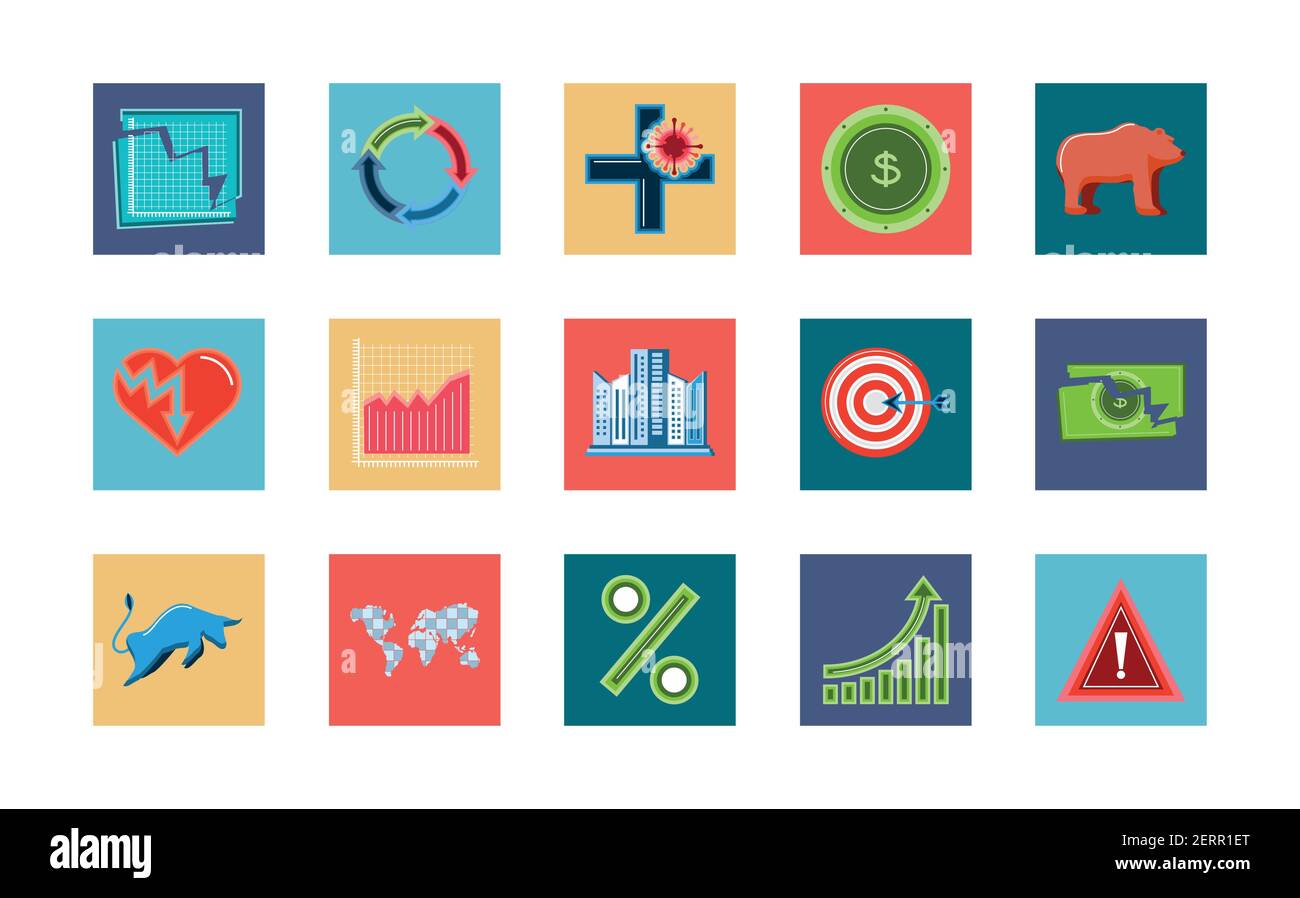 set economy business money diagram Stock Vector Image & Art - Alamy
