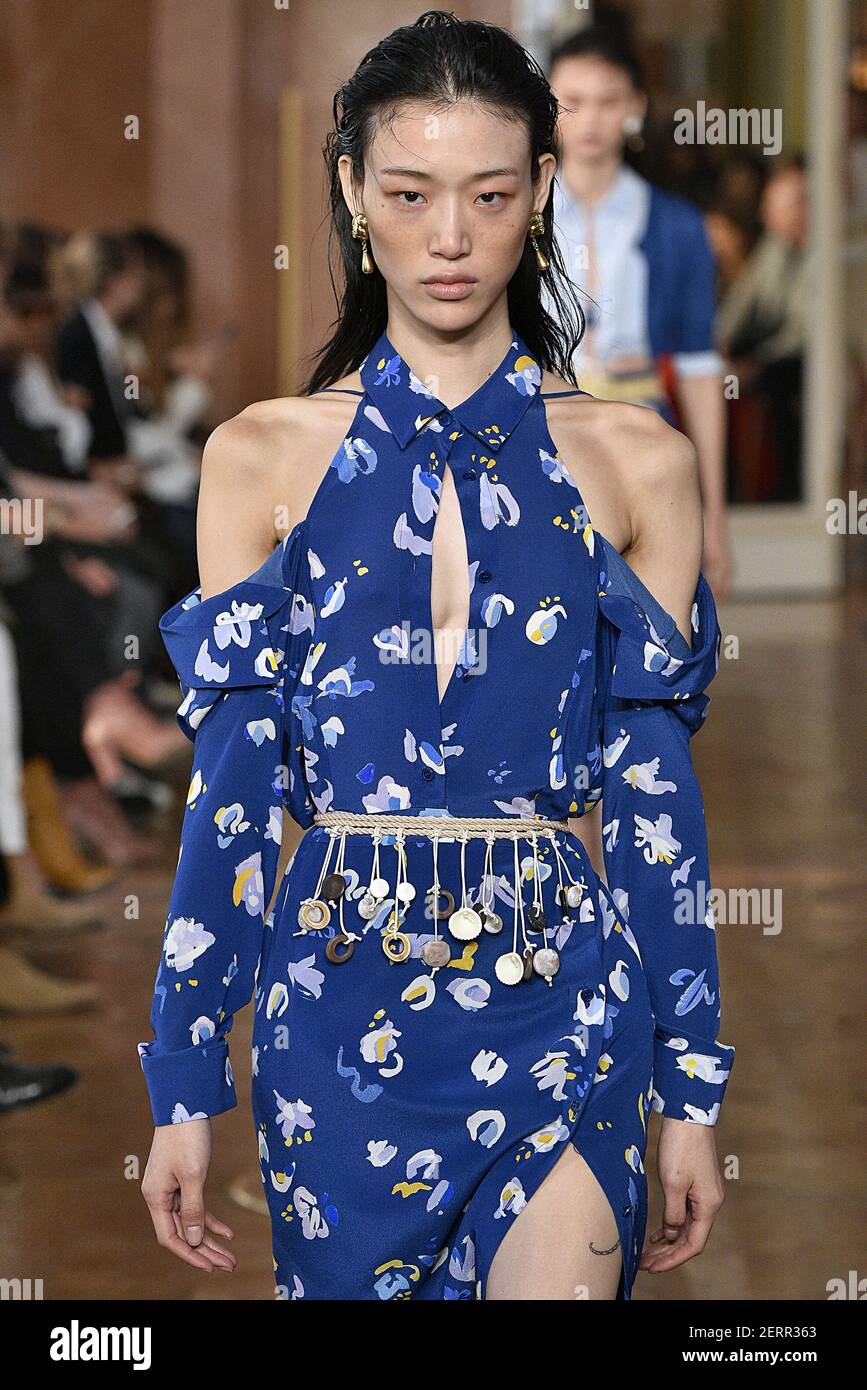 Model Sora Choi walks on the runway during the Givenchy Fashion Show during  Paris Fashion Week Spring Summer 2019 held in Paris, France on September  30, 2018. (Photo by Jonas Gustavsson/Sipa USA