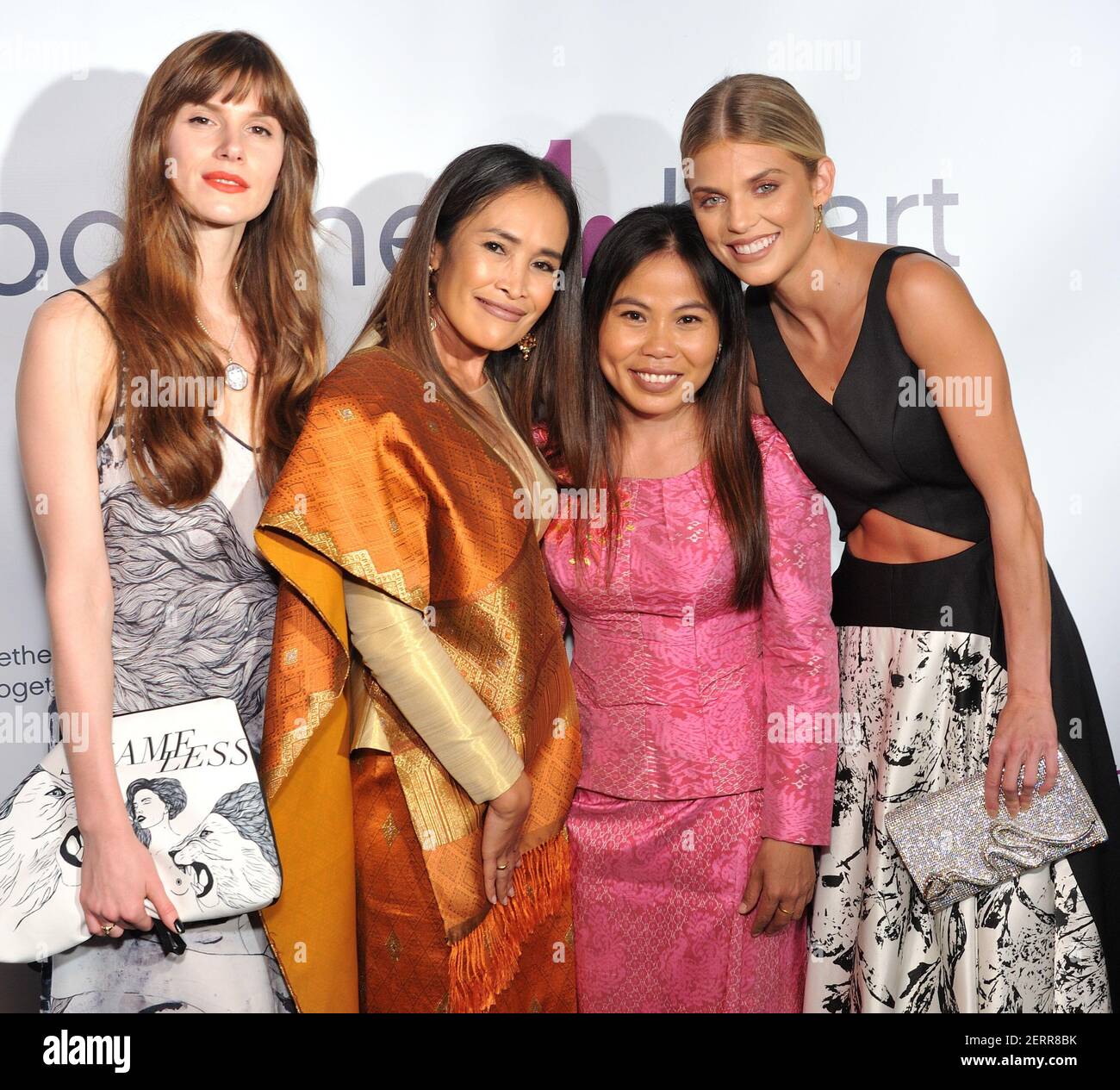 L-R: Artist Yuliya Dan, Somaly Mam, Sina Vann and actress AnnaLynne