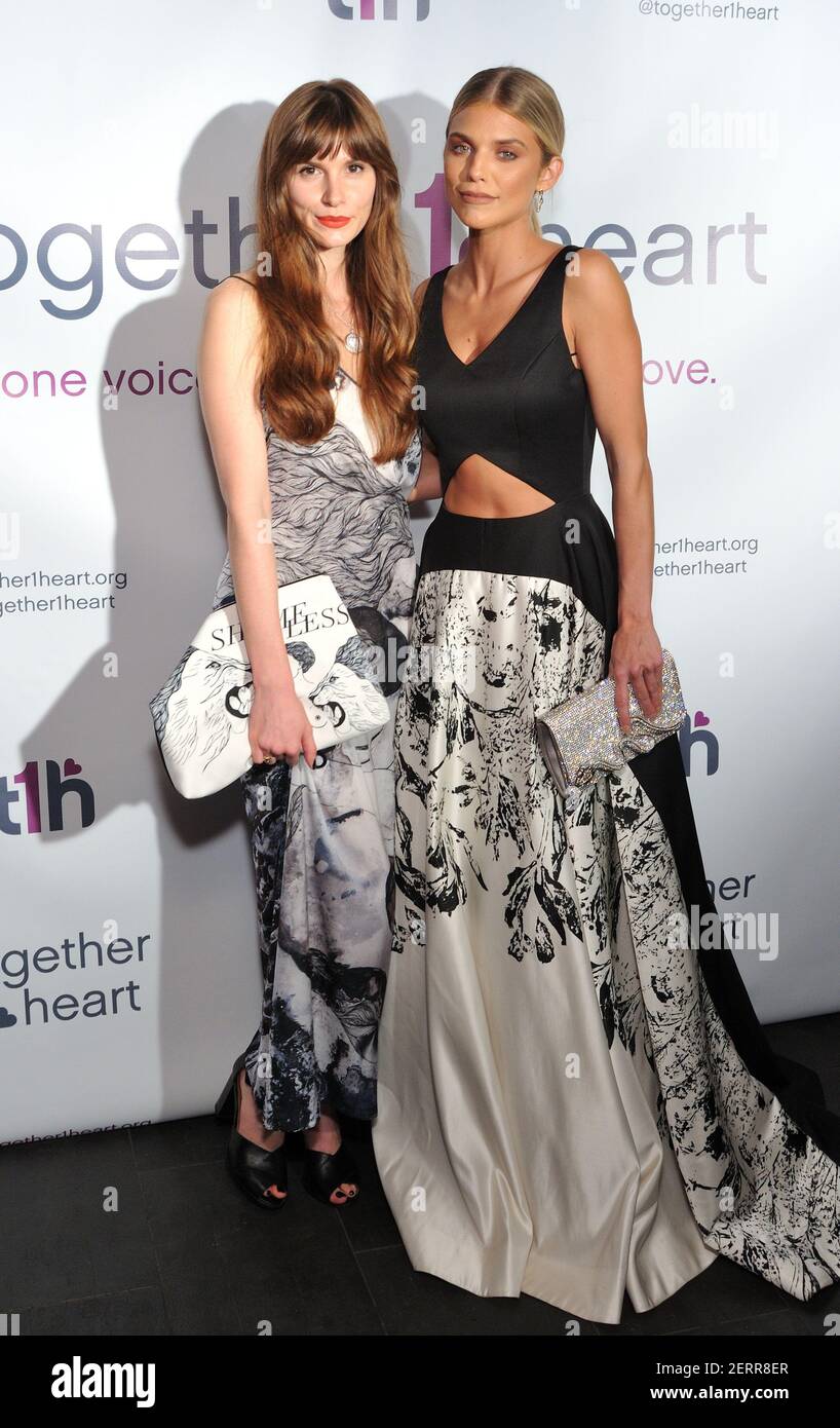 L-R: Artist Yuliya Dan and actress AnnaLynne McCord attend the