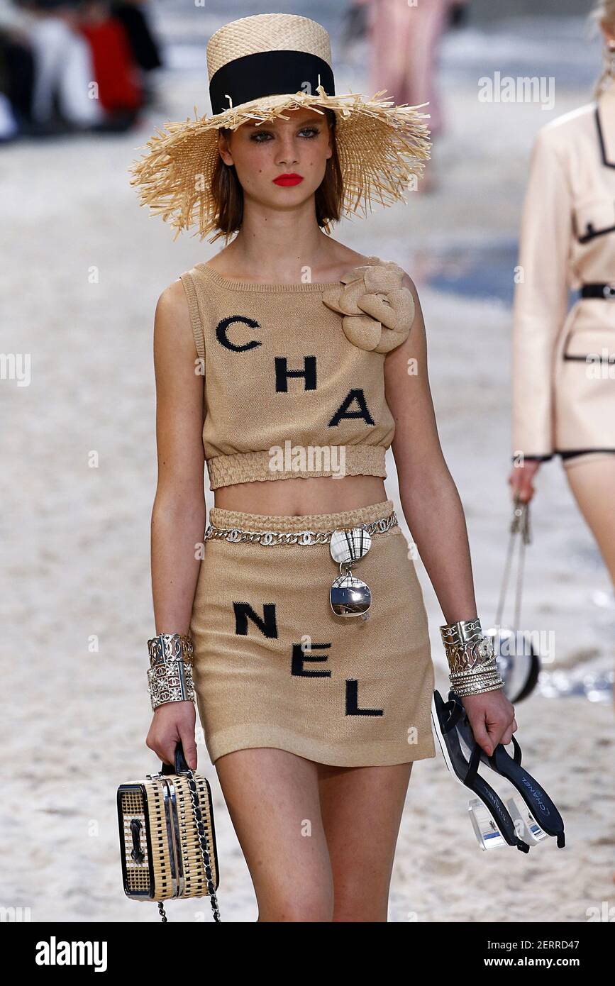 Model Giselle Norman walks on the runway during the Chanel Fashion Show during Paris Fashion Week Spring Summer 2019 held in Paris France on October 2 2018. Photo by Jonas Gustavsson Sipa USA