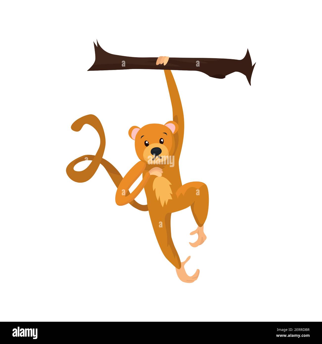 Sloth flat icon. Colored vector element from animals collection. Creative Sloth icon for web design, templates and infographics. Stock Vector