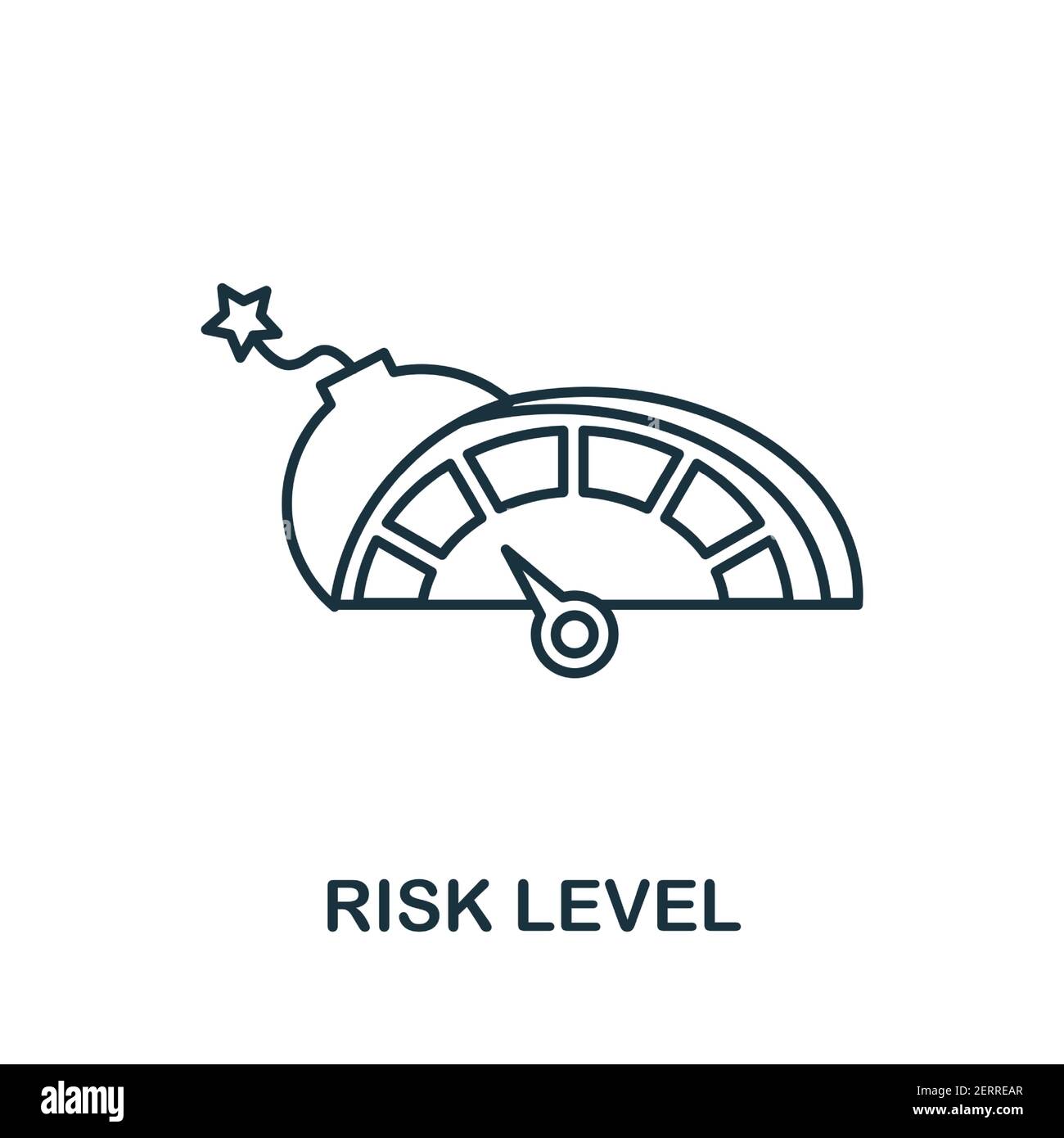 Risk Level icon. Simple element from risk management collection ...