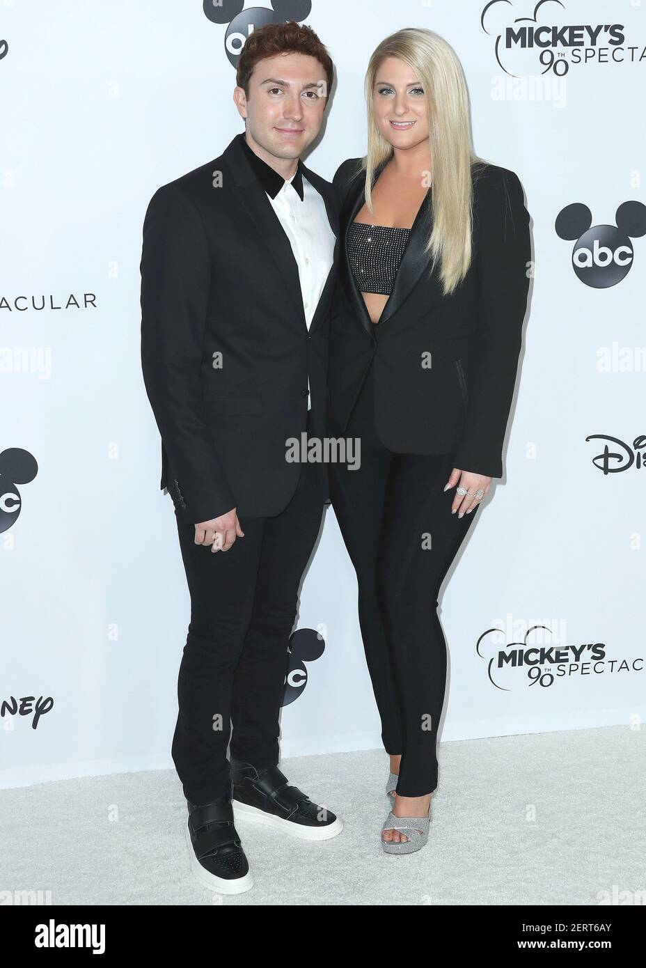 LOS ANGELES, CA - OCTOBER 6: Meghan Trainor and Daryl Sabara at Mickey