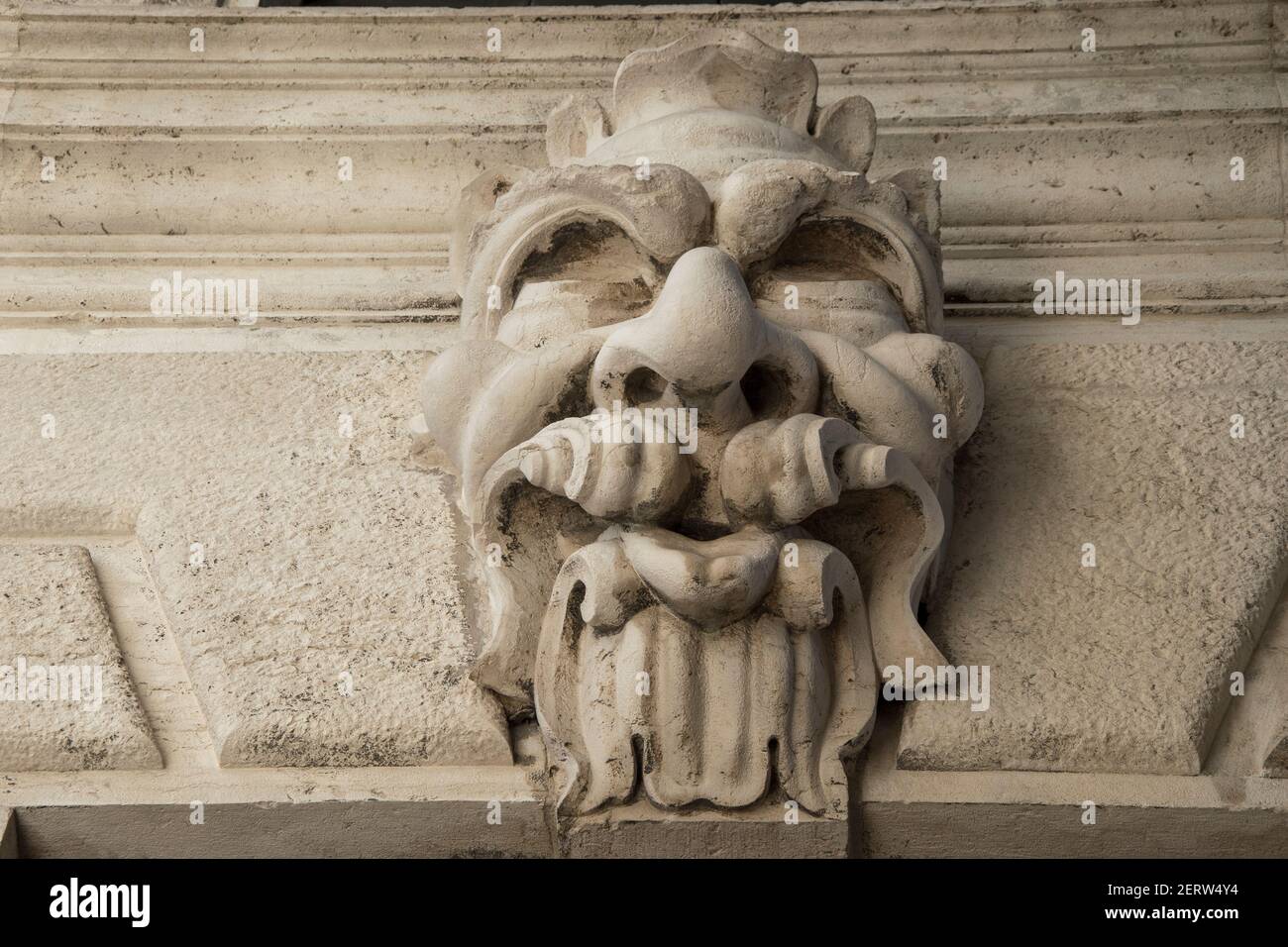 Sculpture in the streets of the city of Venice, Italy, Europe. Stock Photo