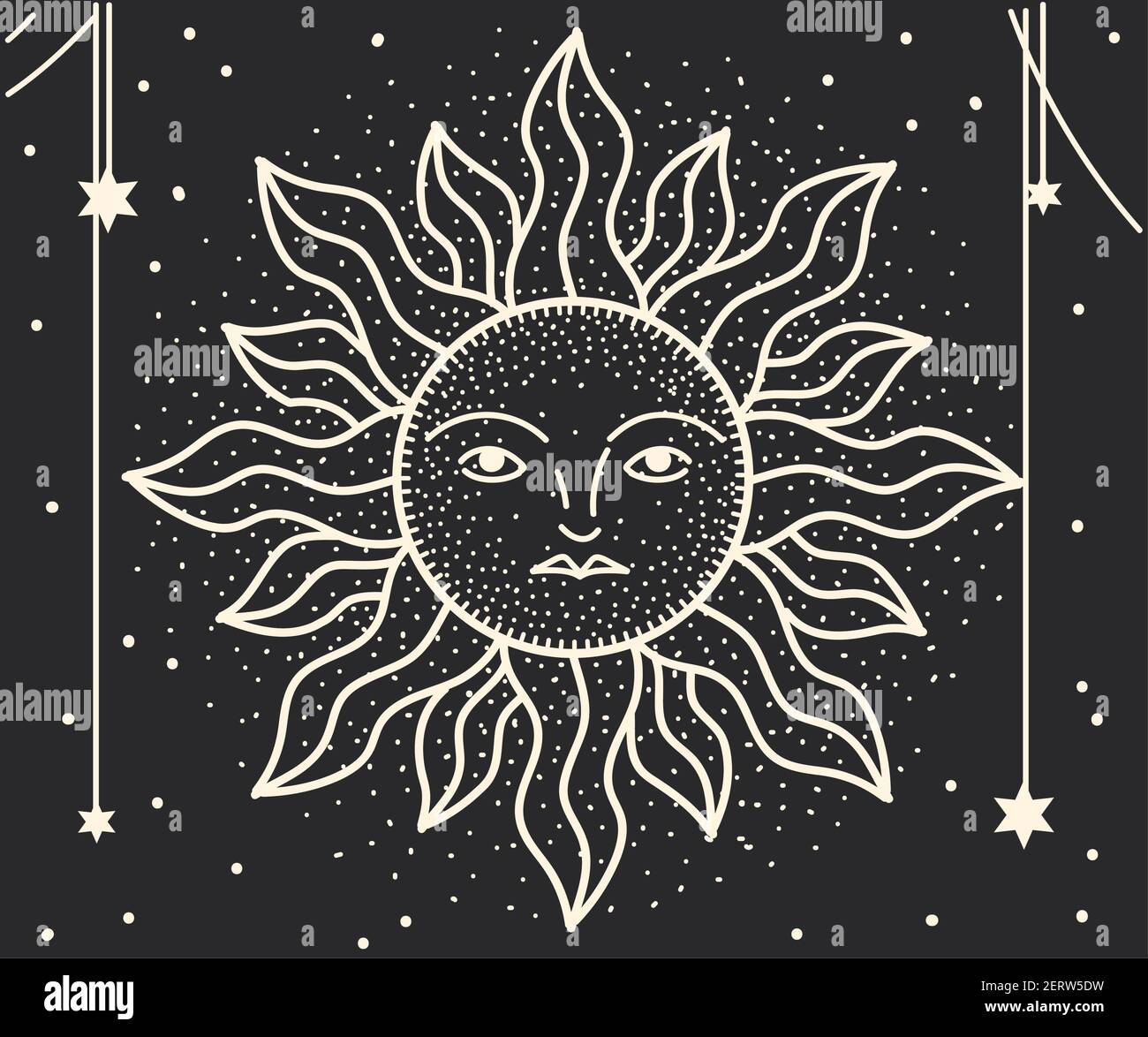 moon cartoon linear black background Stock Vector Image & Art - Alamy