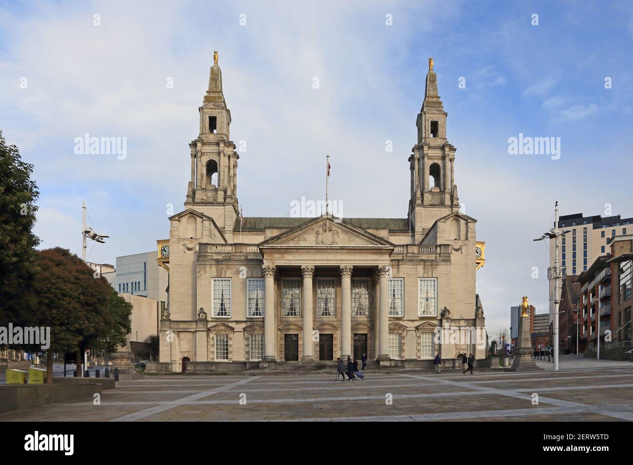 Leeds Civic Hall and Millenium Square, Leeds Stock Photo