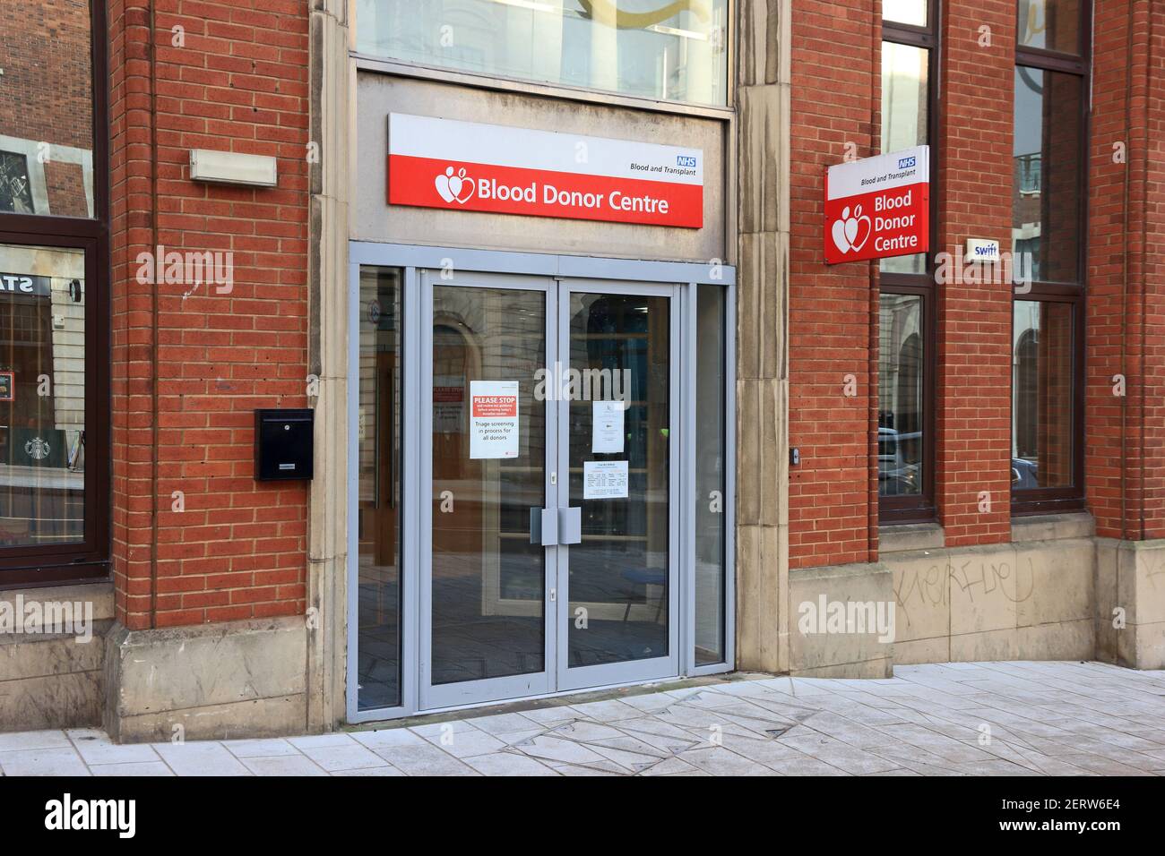 Blood Donor Centre, Leeds Stock Photo